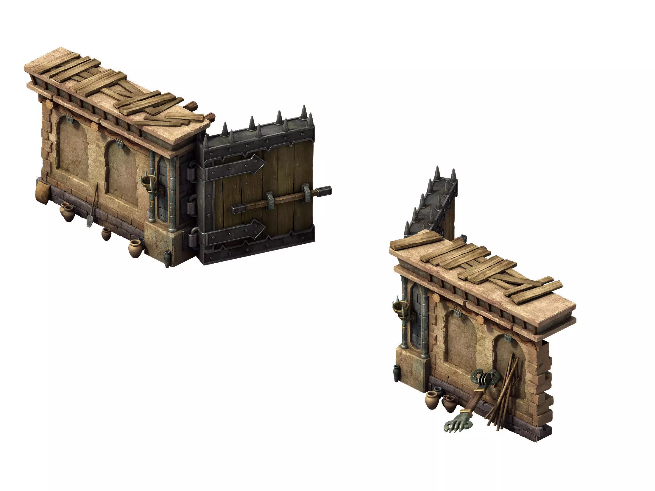 Death Desert - Wall Connection 01 3D model