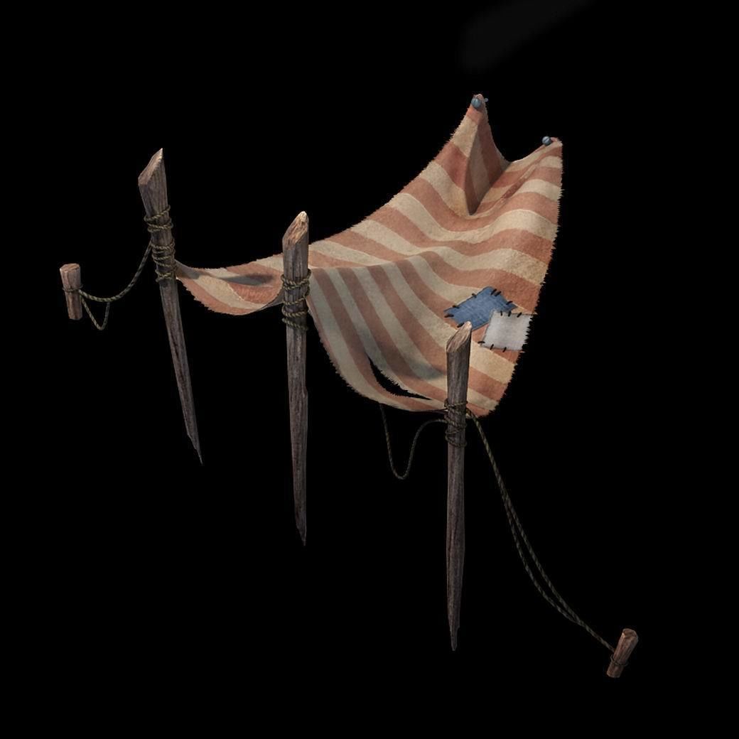 Death Desert - Tent Top 01 3D model_1