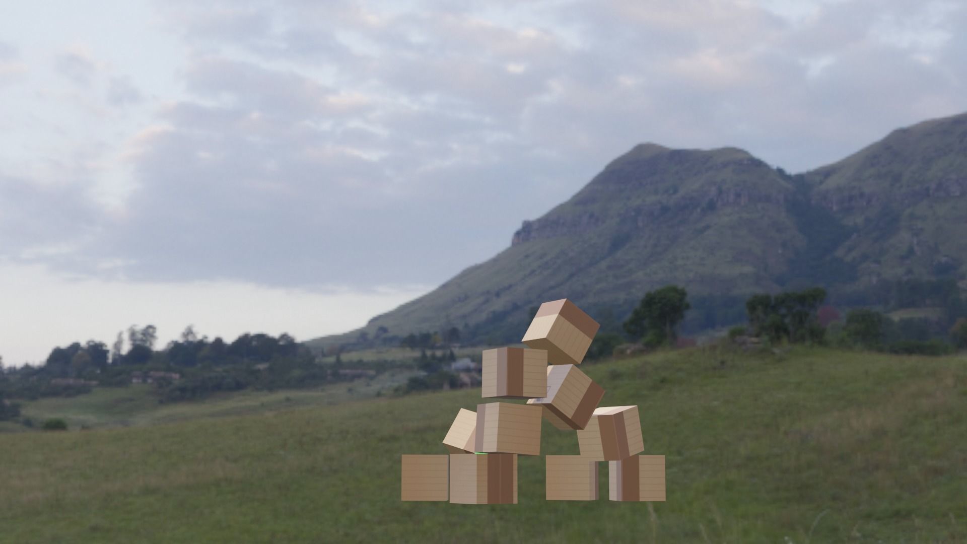 Animated Toy Catapult 3D model_6