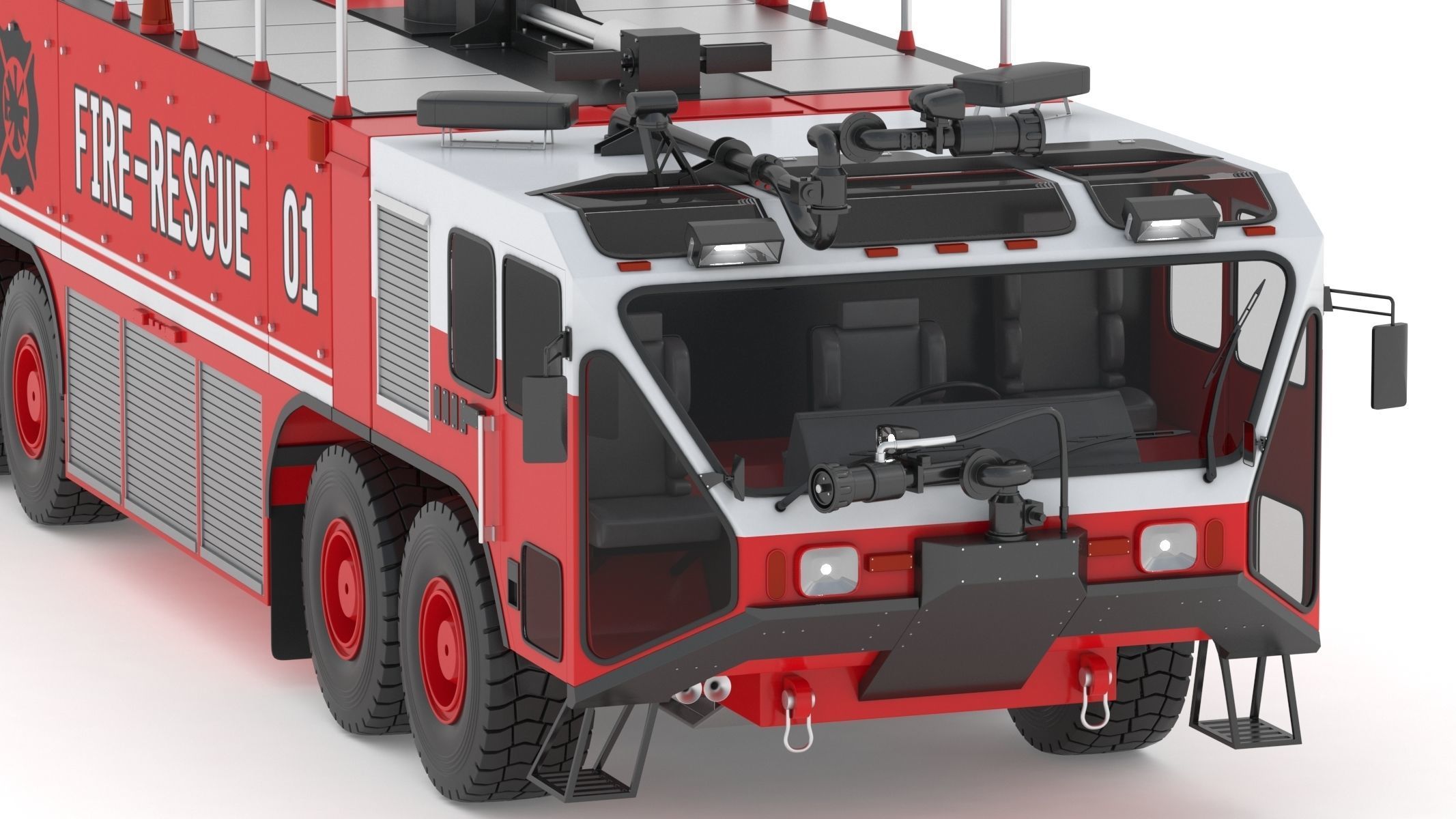 Oshkosh Striker 4500 Airport Fire Truck Toronto Pearson 3D model_13