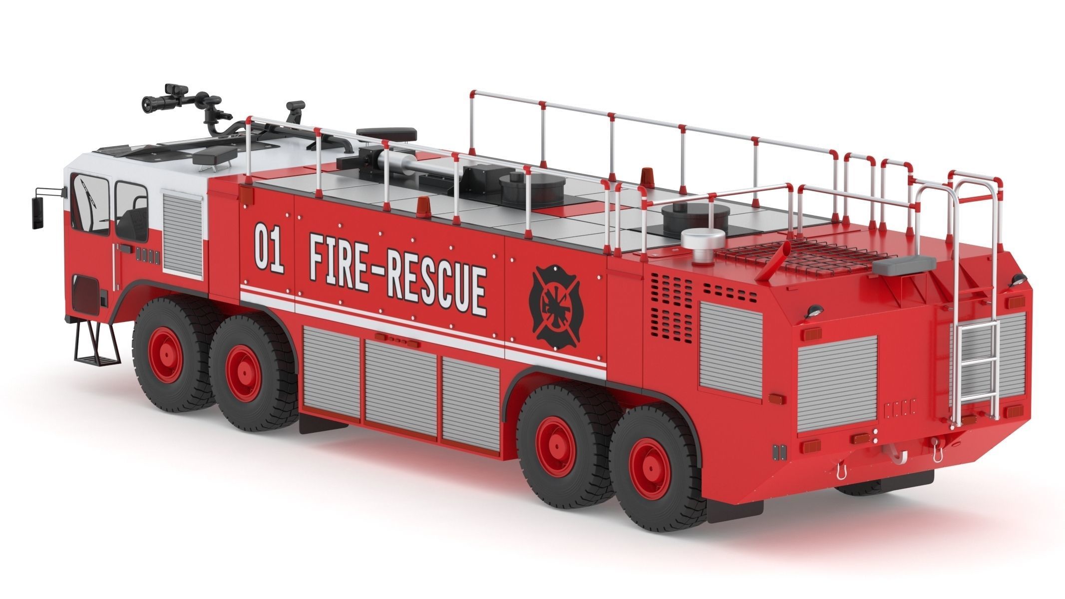 Oshkosh Striker 4500 Airport Fire Truck Toronto Pearson 3D model_8