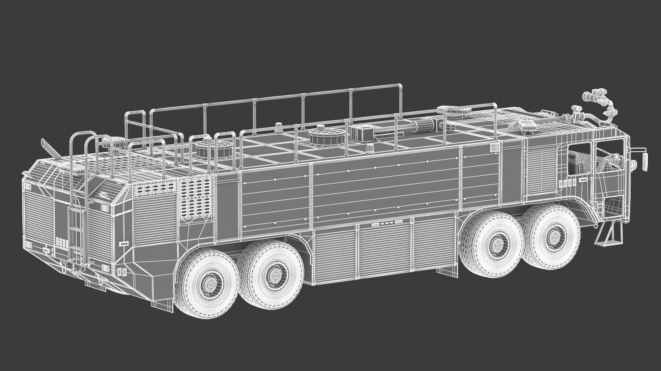 Oshkosh Striker 4500 Airport Fire Truck Toronto Pearson 3D model_26