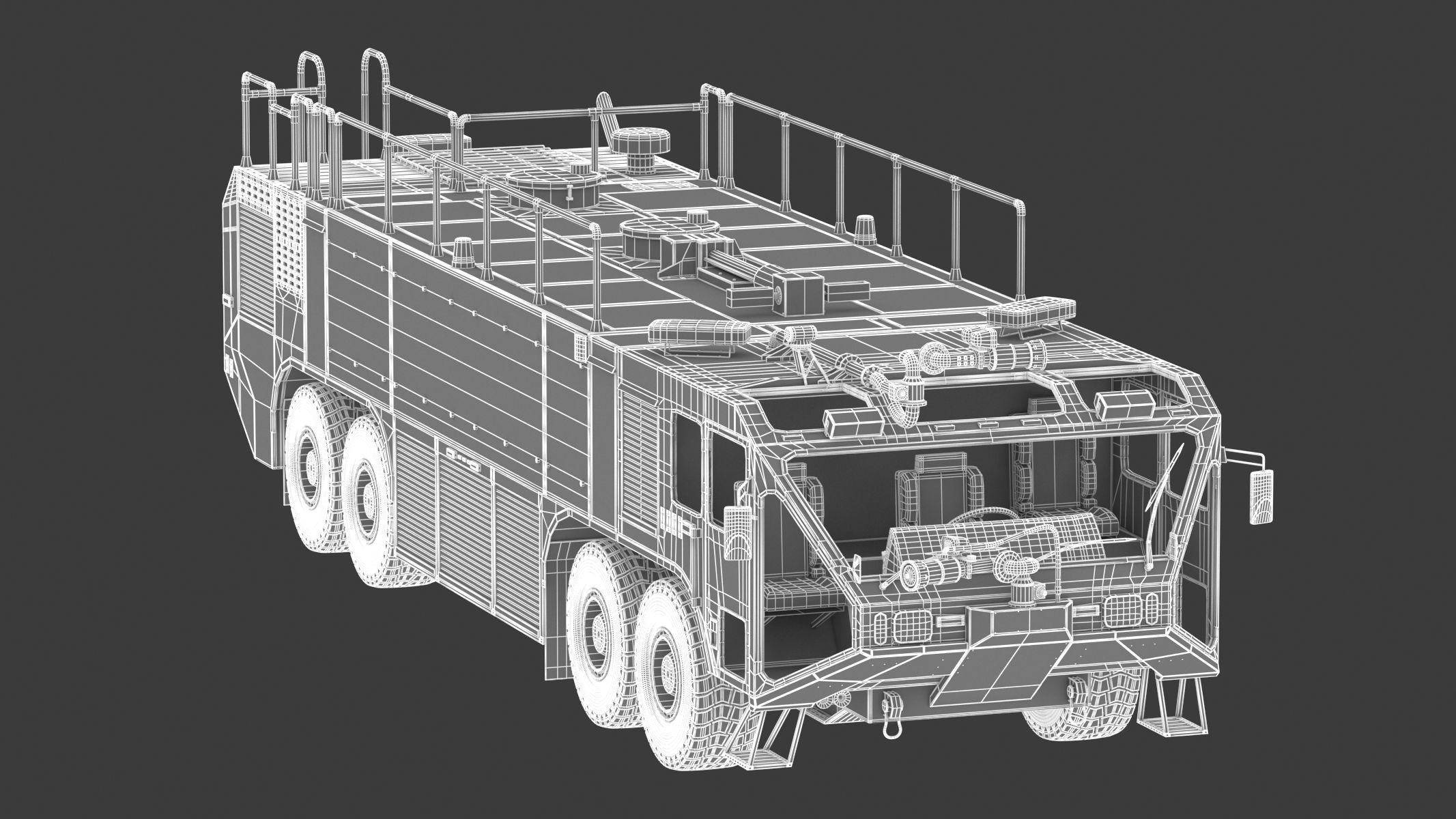 Oshkosh Striker 4500 Airport Fire Truck Toronto Pearson 3D model_23