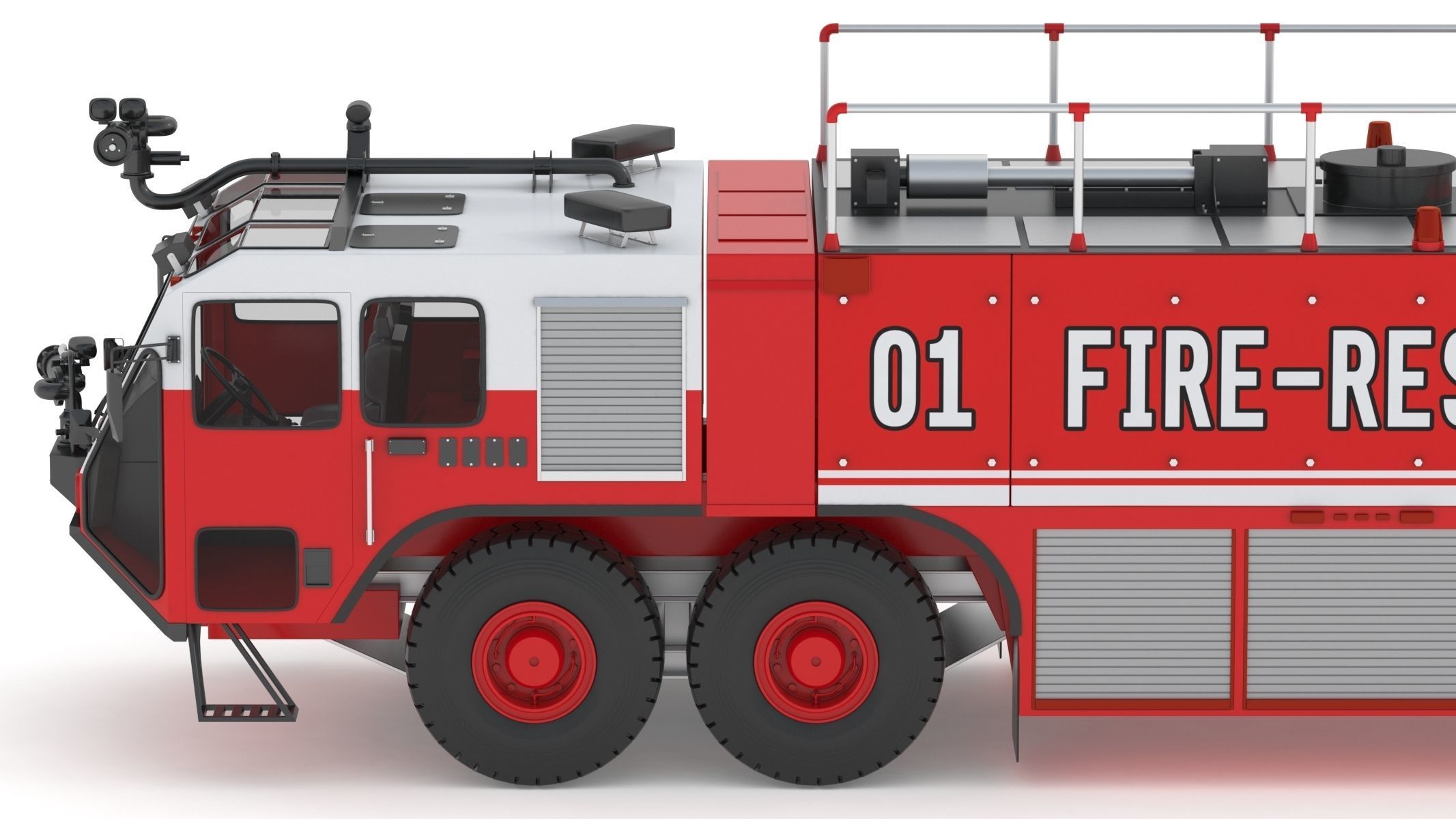 Oshkosh Striker 4500 Airport Fire Truck Toronto Pearson 3D model_19