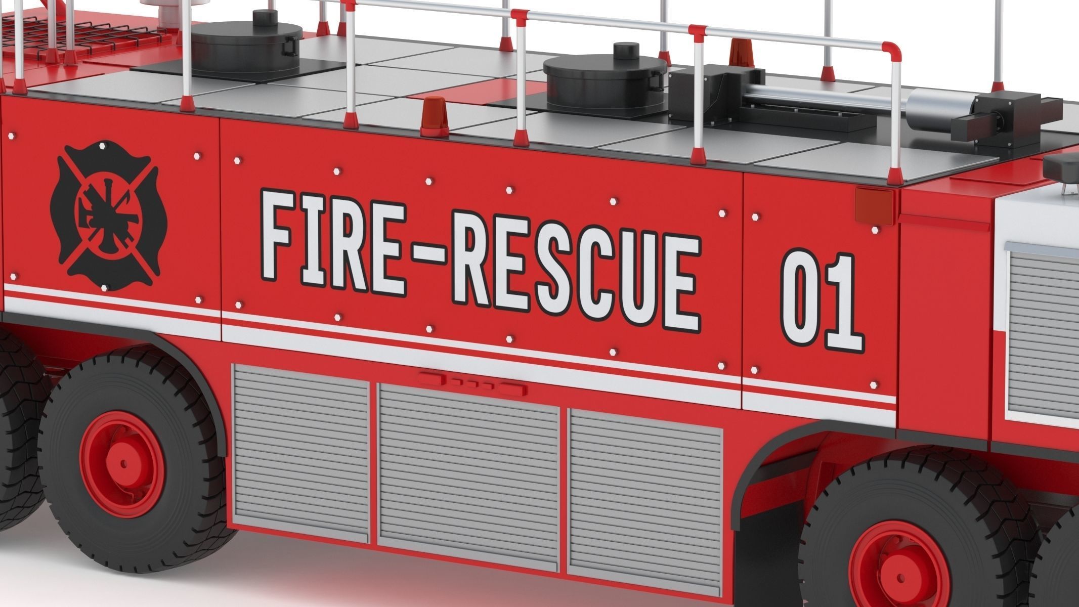 Oshkosh Striker 4500 Airport Fire Truck Toronto Pearson 3D model_14