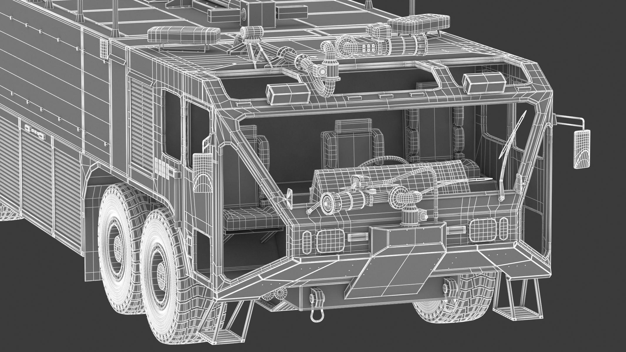 Oshkosh Striker 4500 Airport Fire Truck Toronto Pearson 3D model_33