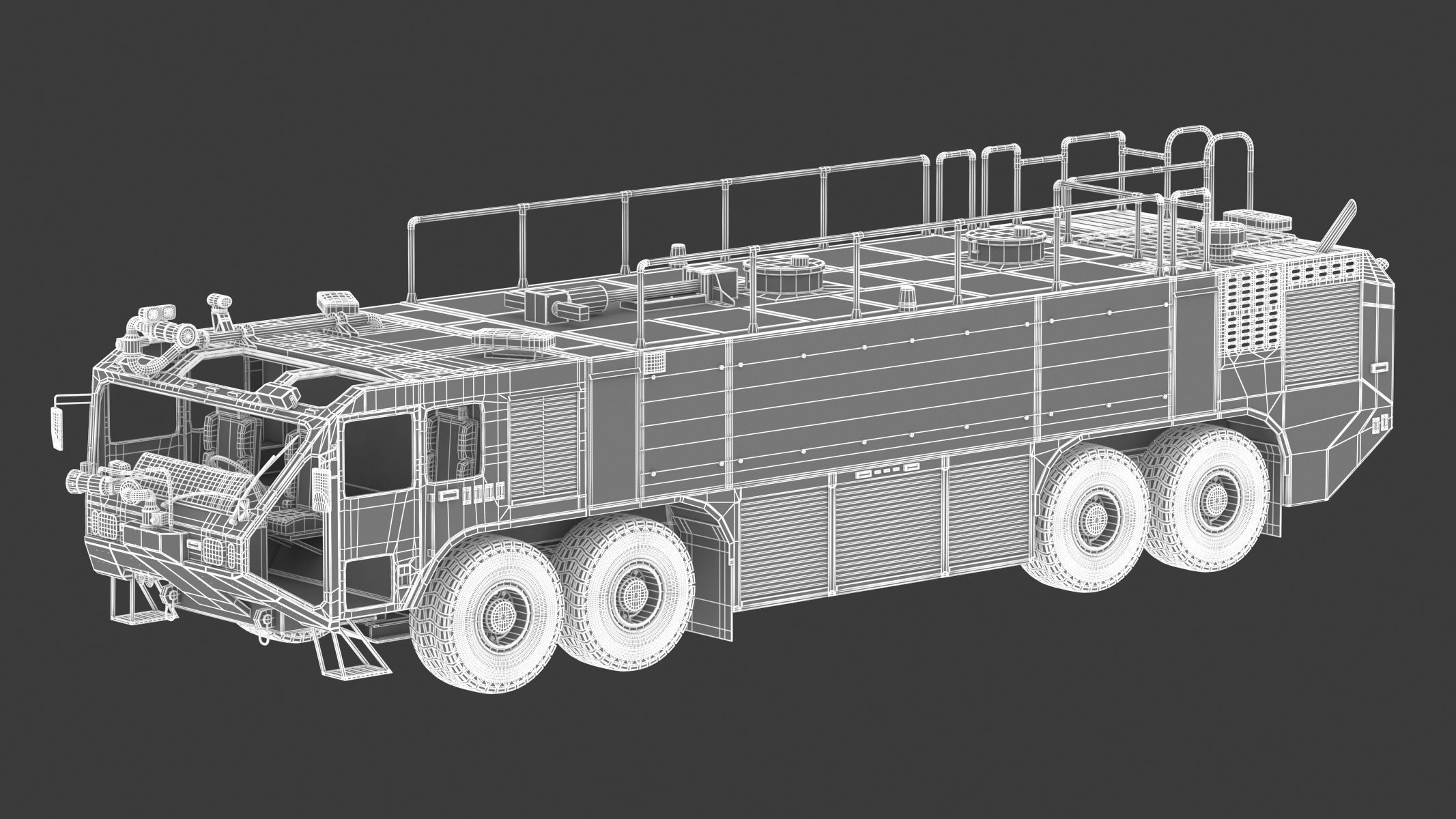 Oshkosh Striker 4500 Airport Fire Truck Toronto Pearson 3D model_20
