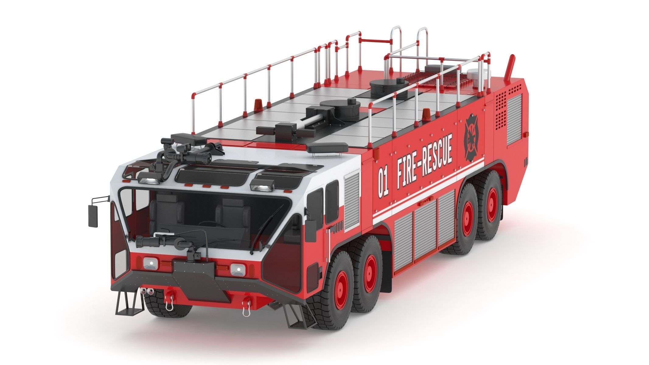 Oshkosh Striker 4500 Airport Fire Truck Toronto Pearson 3D model_1