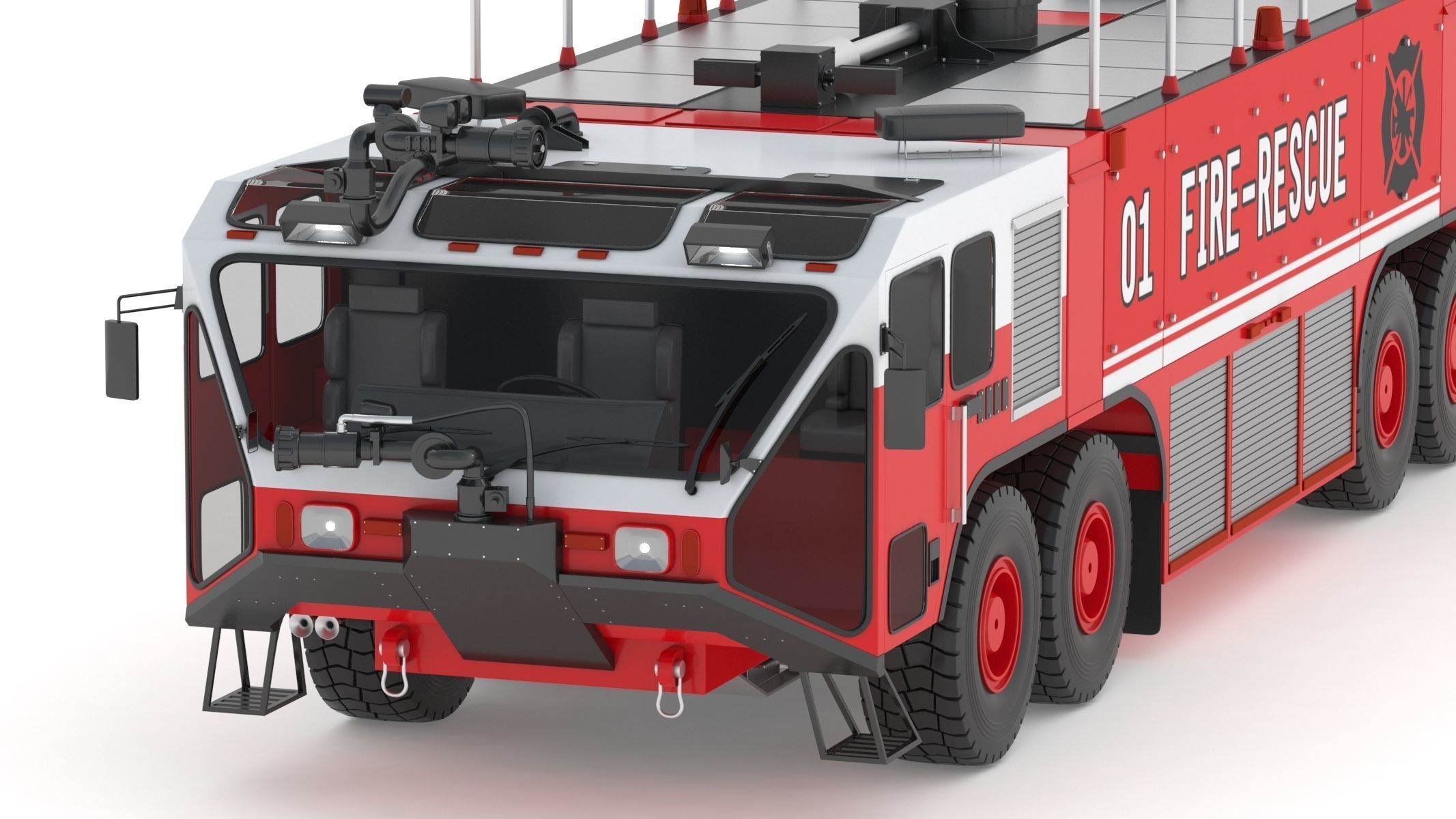 Oshkosh Striker 4500 Airport Fire Truck Toronto Pearson 3D model_11