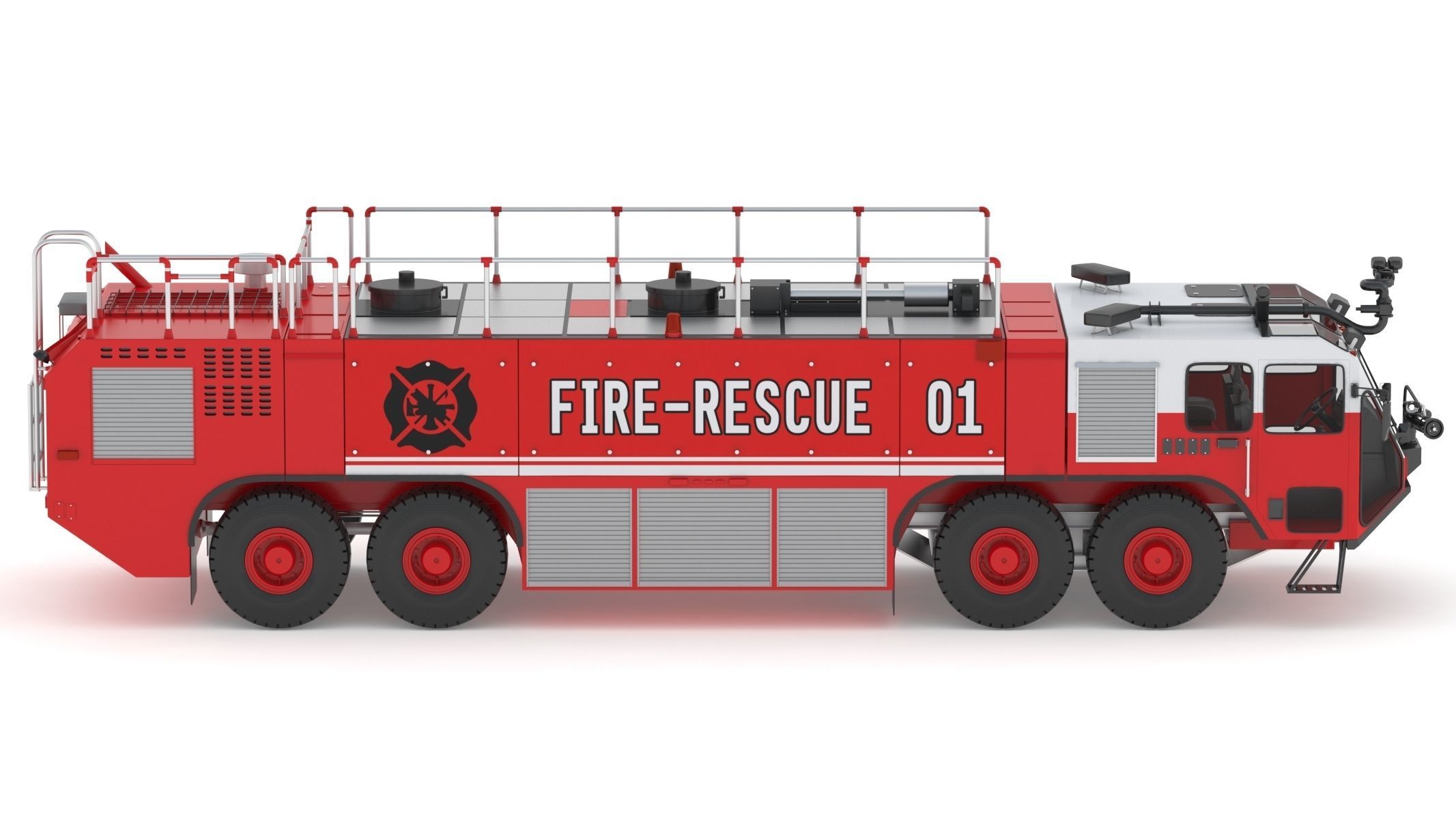Oshkosh Striker 4500 Airport Fire Truck Toronto Pearson 3D model_5