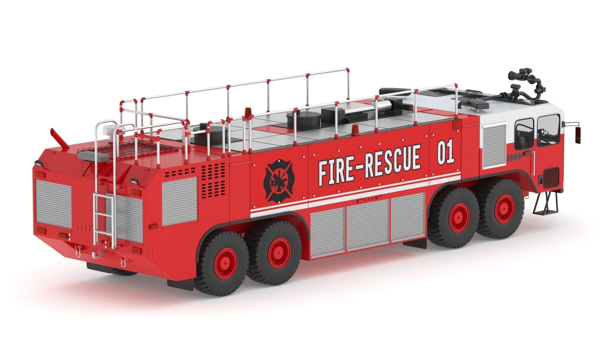 Oshkosh Striker 4500 Airport Fire Truck Toronto Pearson 3D model_6