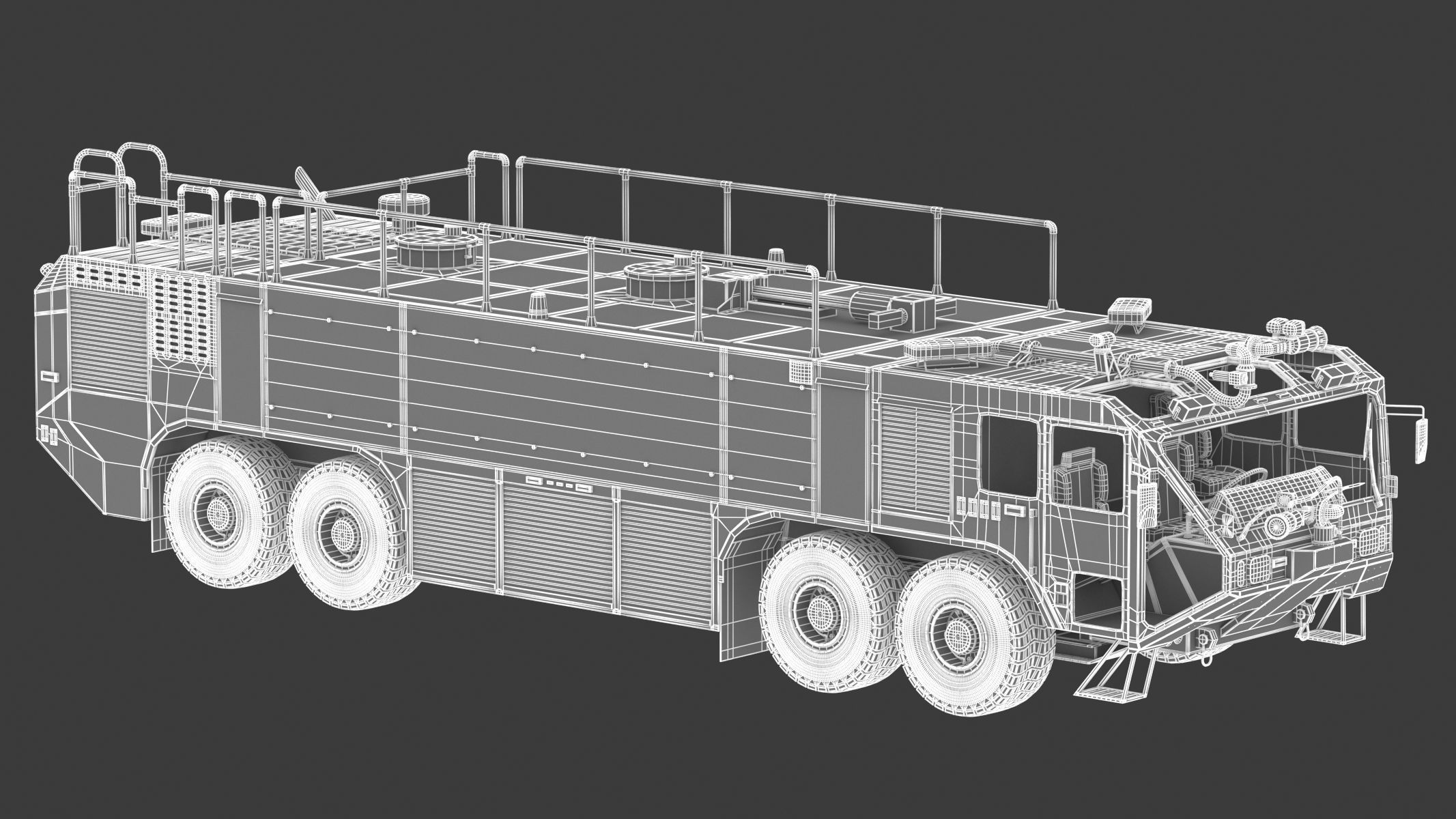Oshkosh Striker 4500 Airport Fire Truck Toronto Pearson 3D model_24