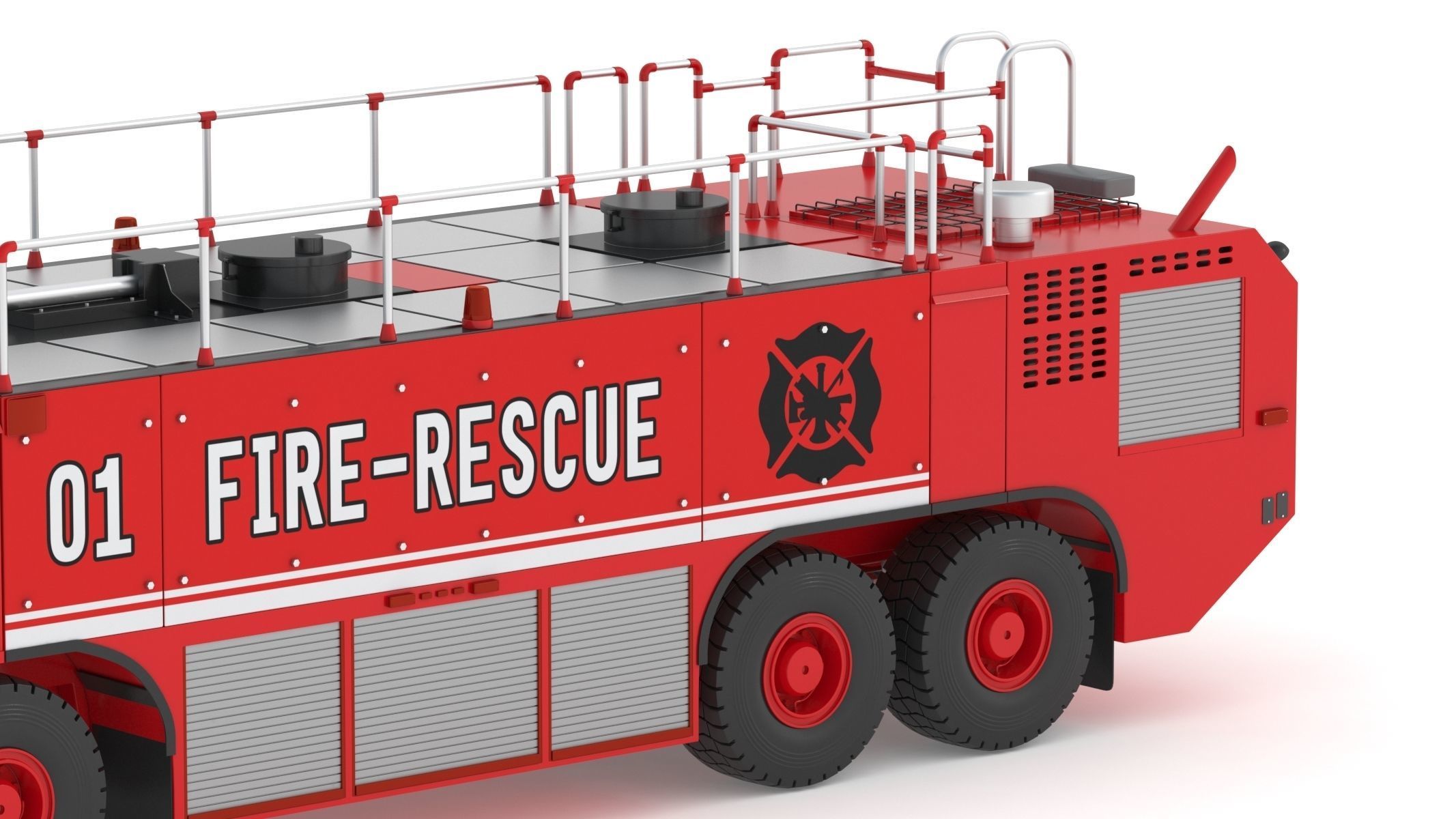 Oshkosh Striker 4500 Airport Fire Truck Toronto Pearson 3D model_10