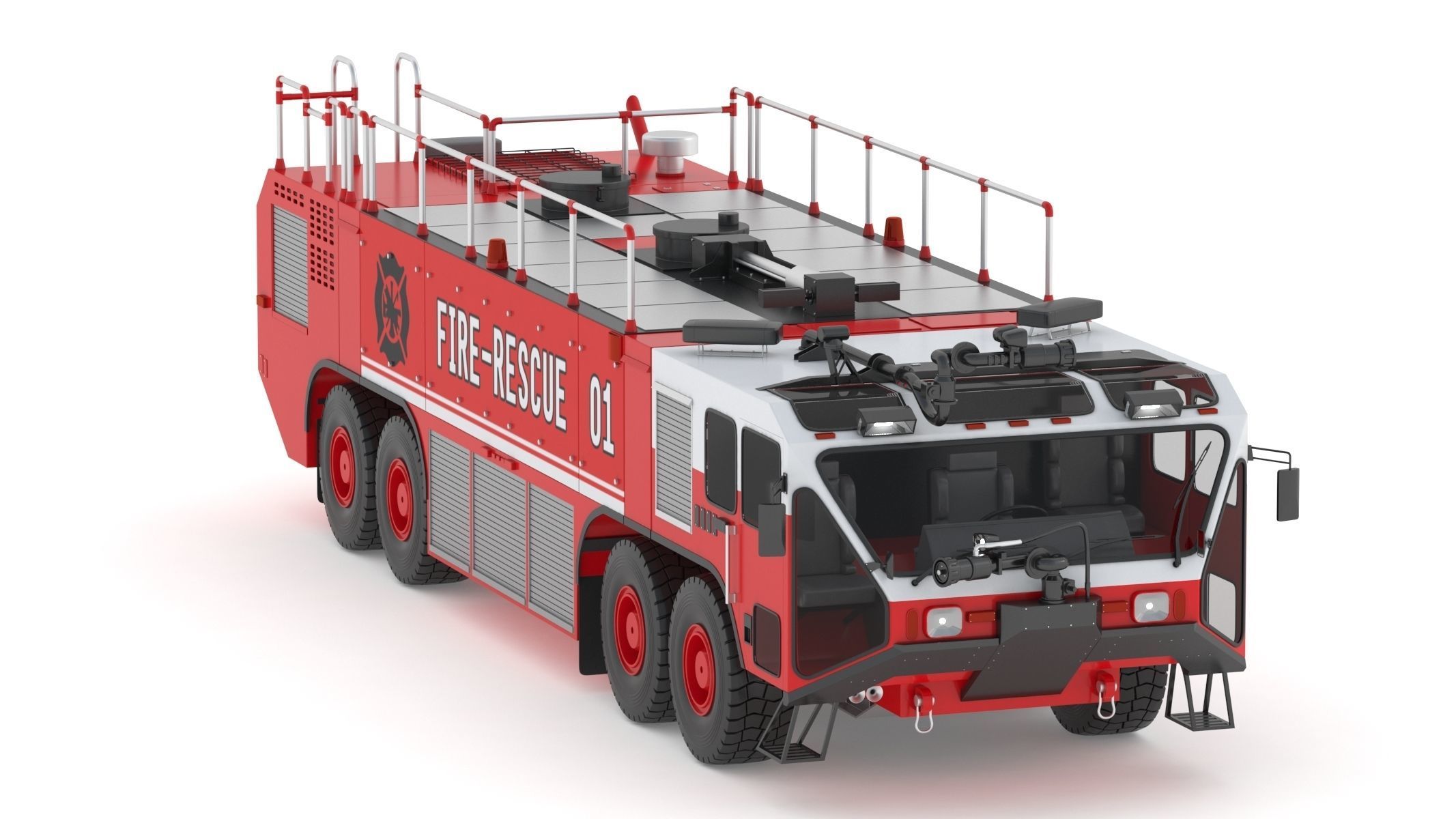 Oshkosh Striker 4500 Airport Fire Truck Toronto Pearson 3D model_3