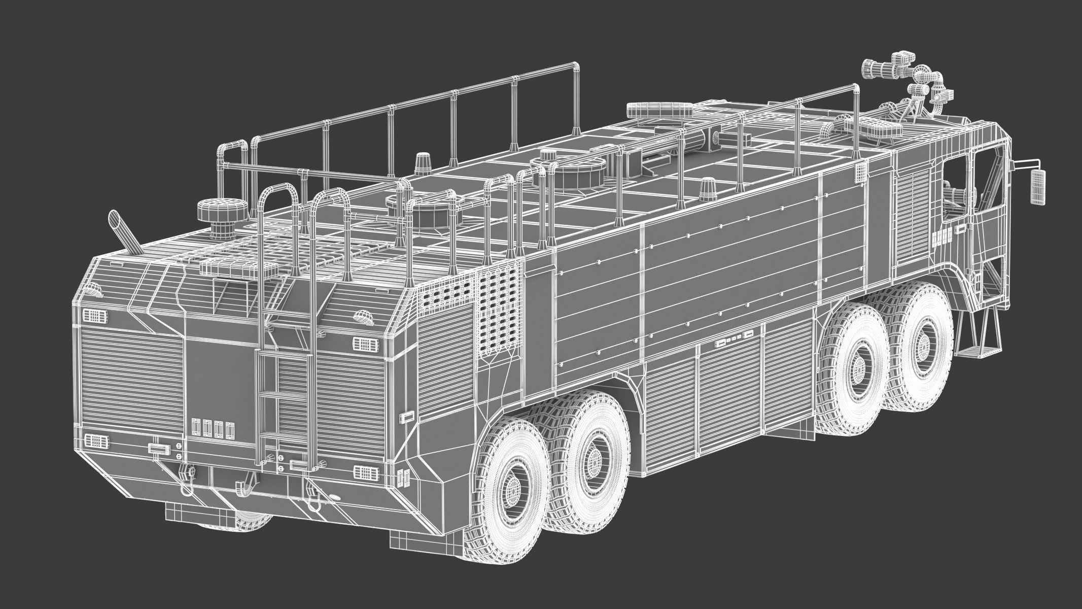 Oshkosh Striker 4500 Airport Fire Truck Toronto Pearson 3D model_27