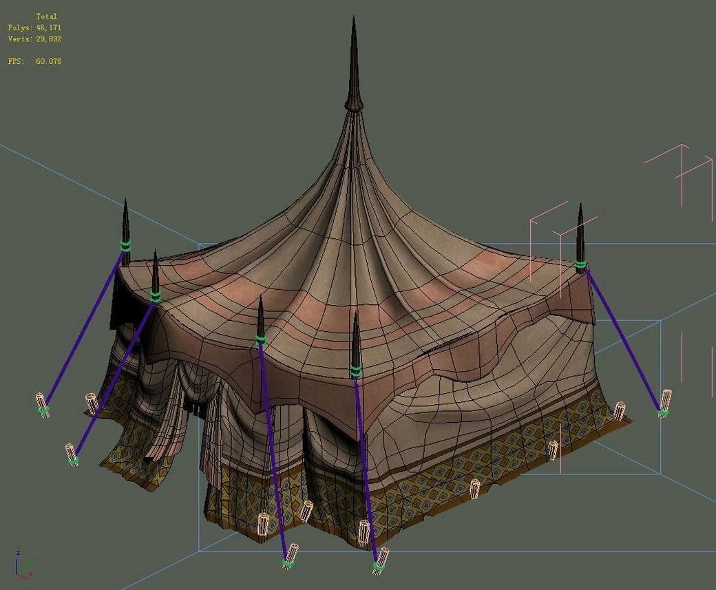 Death Desert - Tent 071 3D model_6