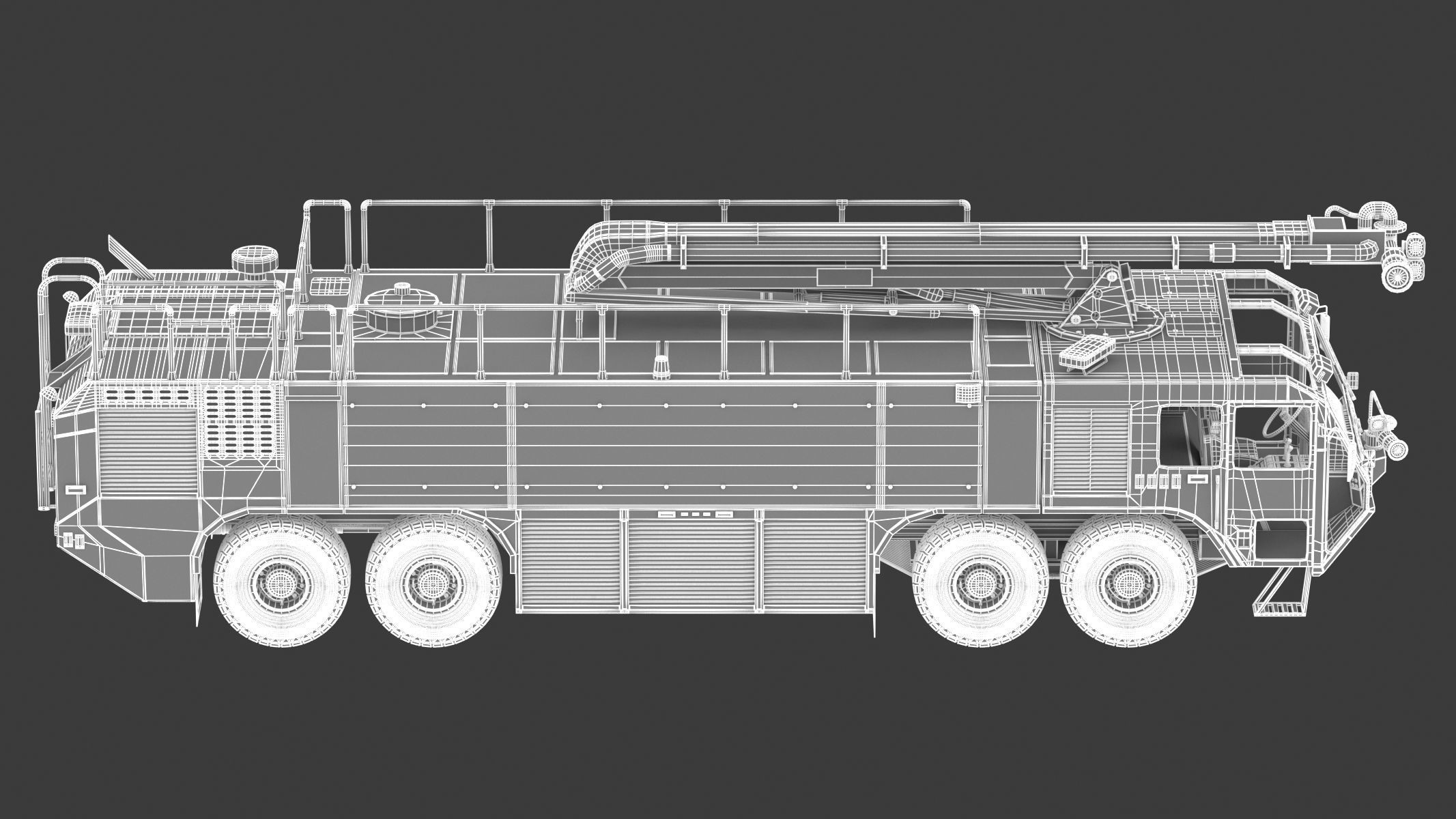 Oshkosh Striker 4500 ARFF Airport Engine 3D model_21
