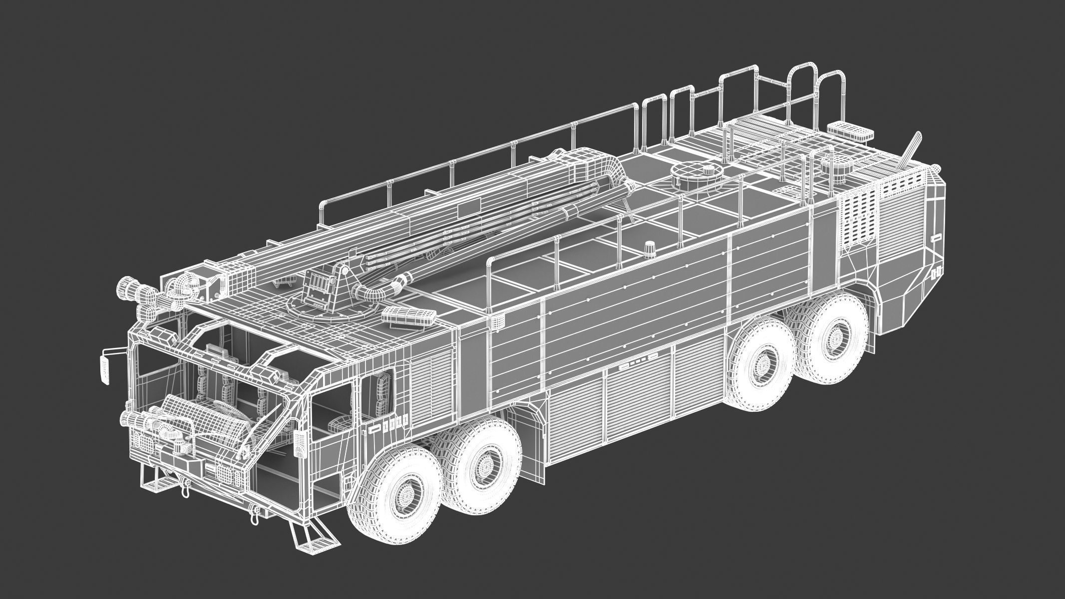 Oshkosh Striker 4500 ARFF Airport Engine 3D model_28
