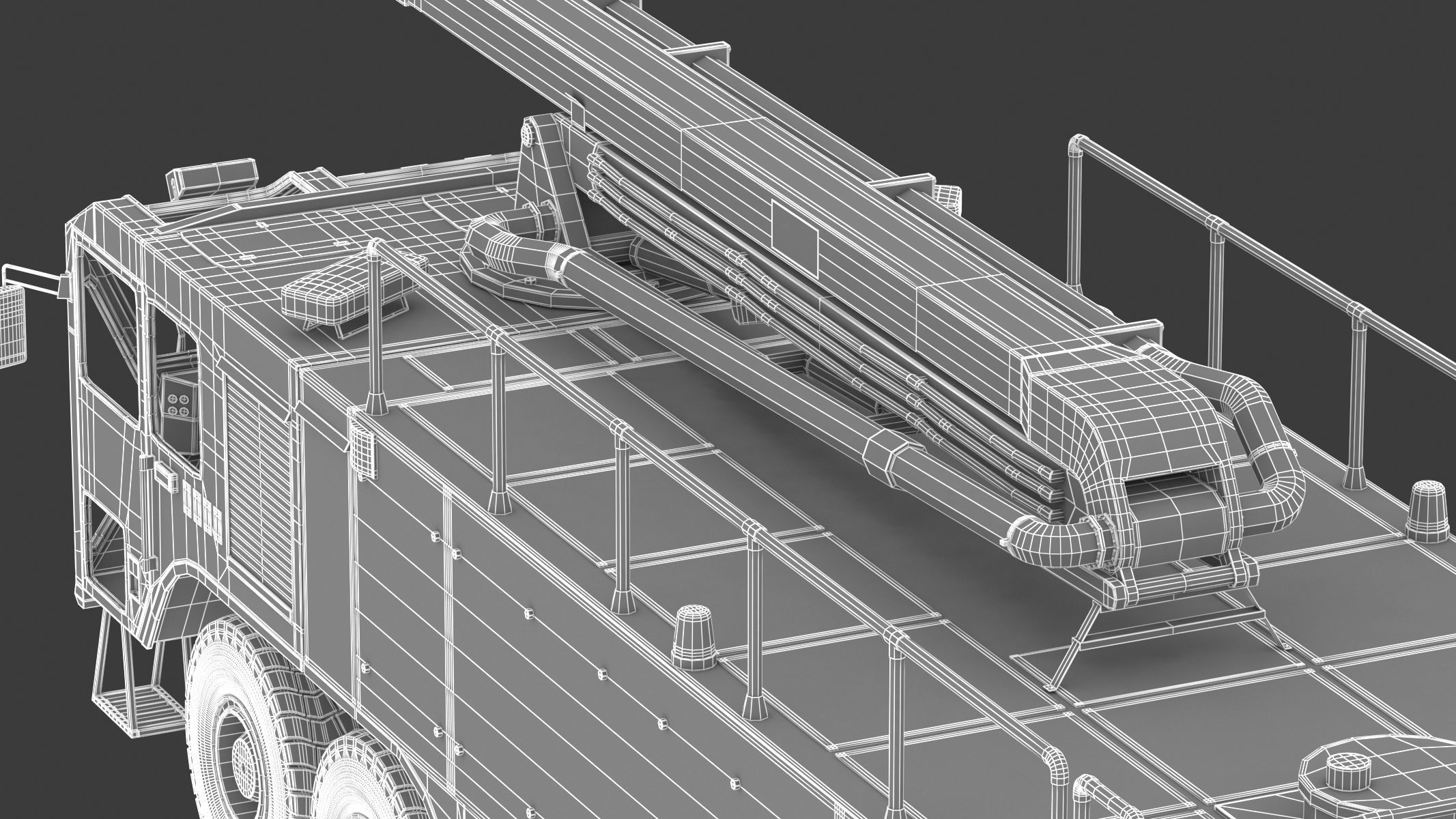 Oshkosh Striker 4500 ARFF Airport Engine 3D model_35