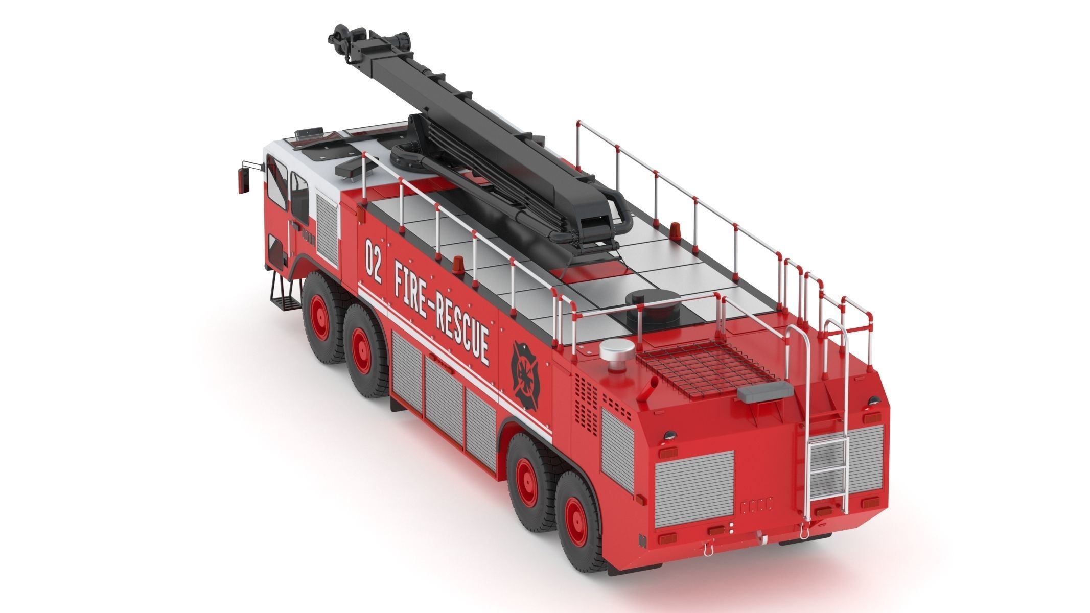 Oshkosh Striker 4500 ARFF Airport Engine 3D model_5