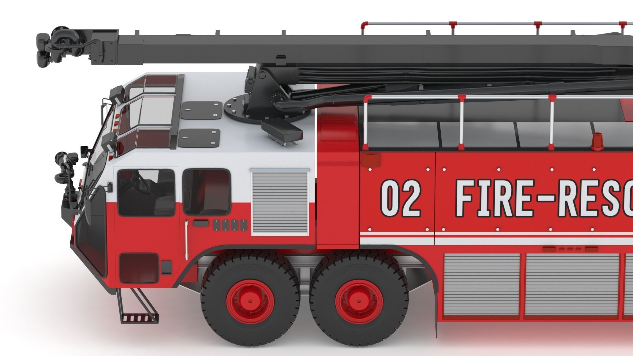 Oshkosh Striker 4500 ARFF Airport Engine 3D model_16