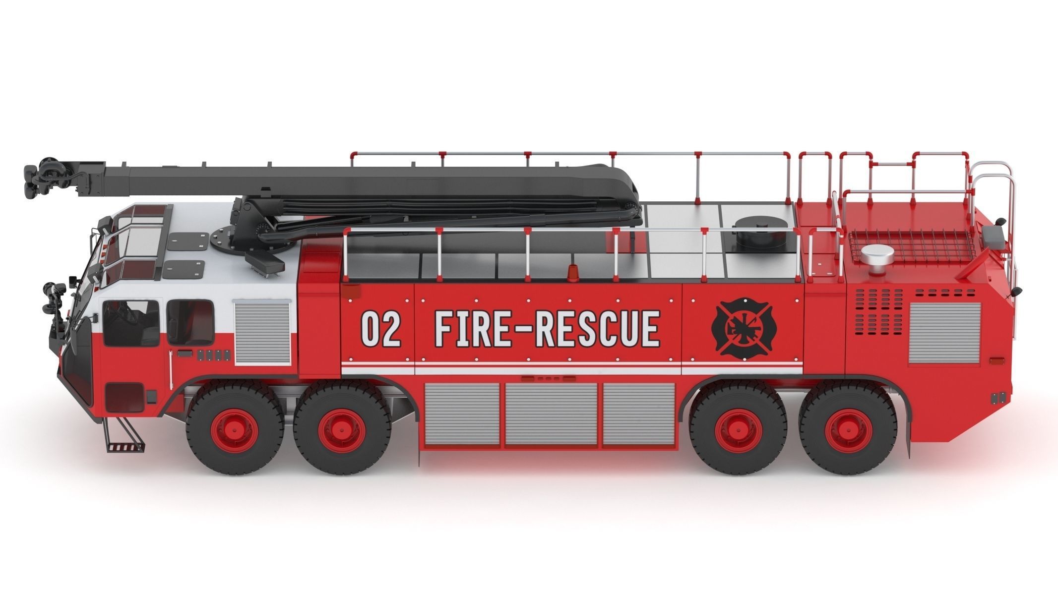 Oshkosh Striker 4500 ARFF Airport Engine 3D model_6