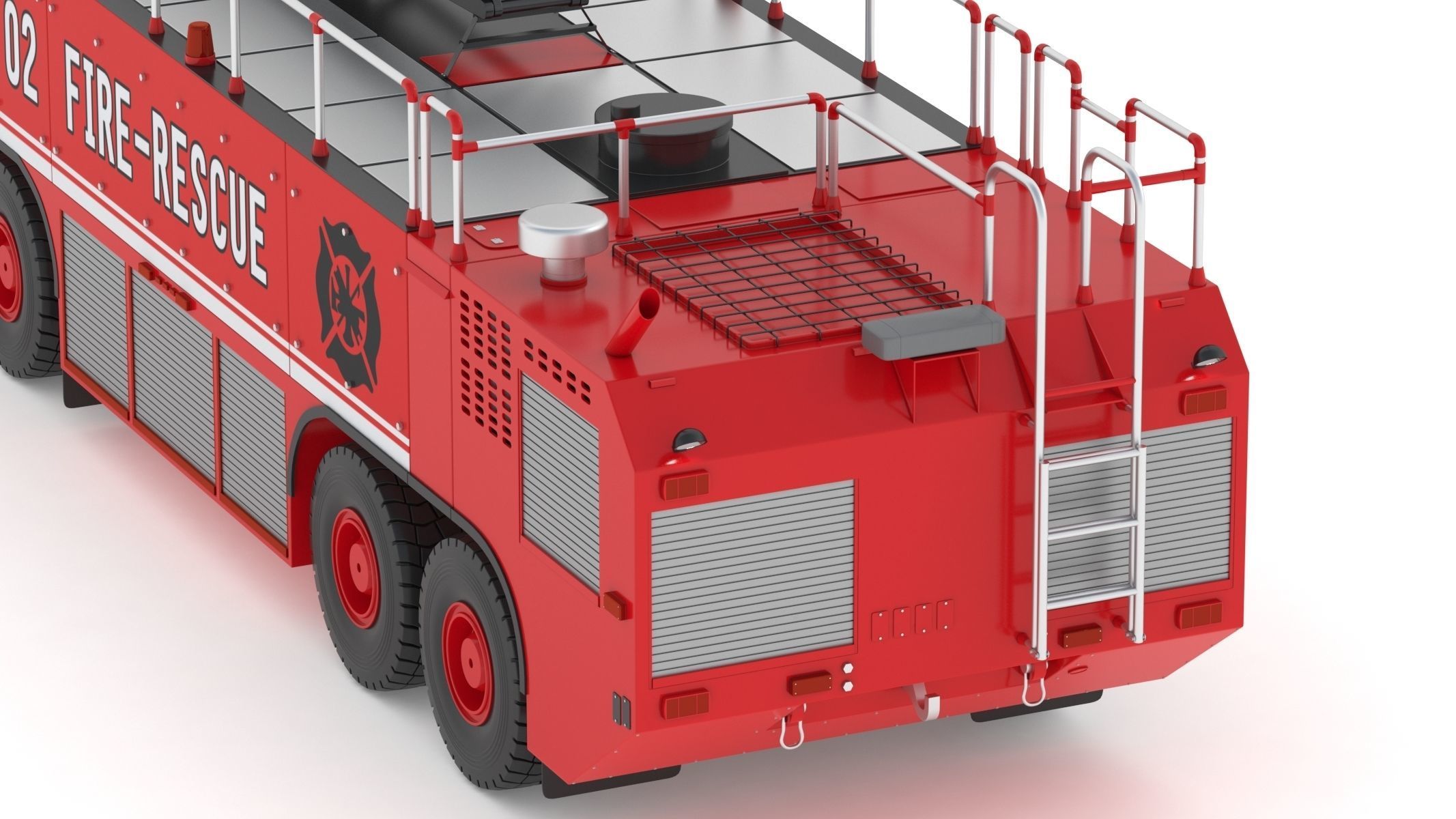 Oshkosh Striker 4500 ARFF Airport Engine 3D model_15