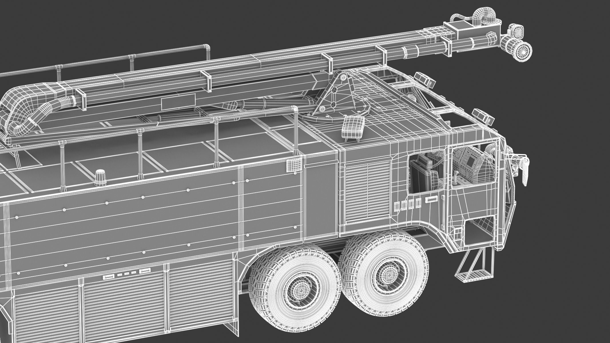 Oshkosh Striker 4500 ARFF Airport Engine 3D model_32