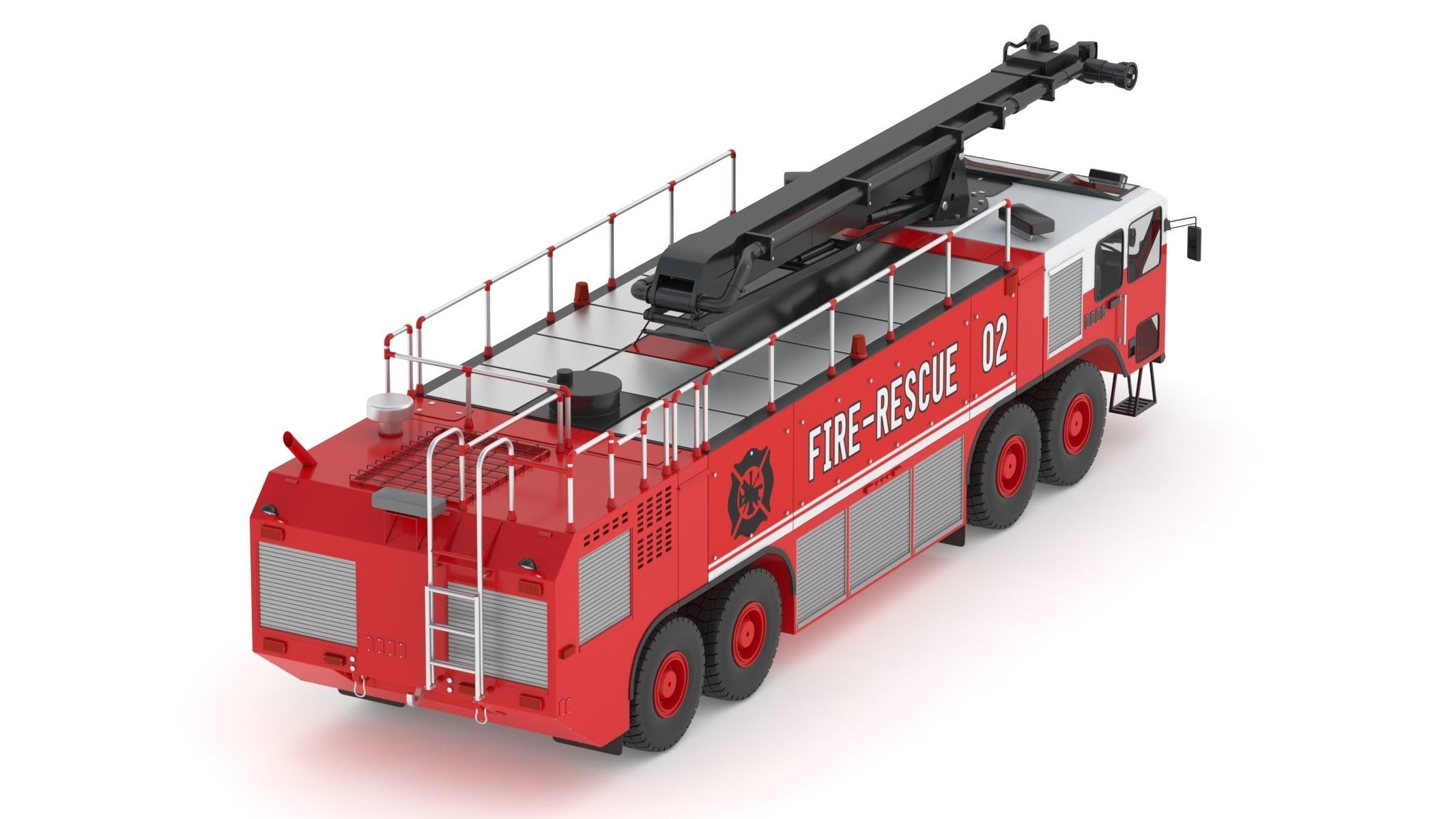Oshkosh Striker 4500 ARFF Airport Engine 3D model_3