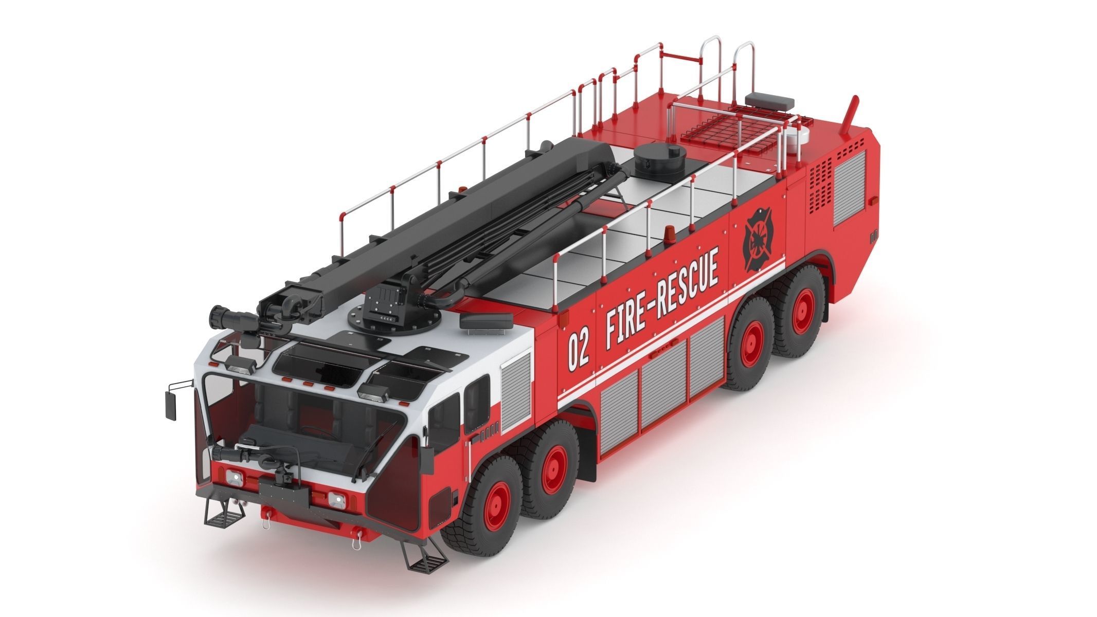 Oshkosh Striker 4500 ARFF Airport Engine 3D model_8