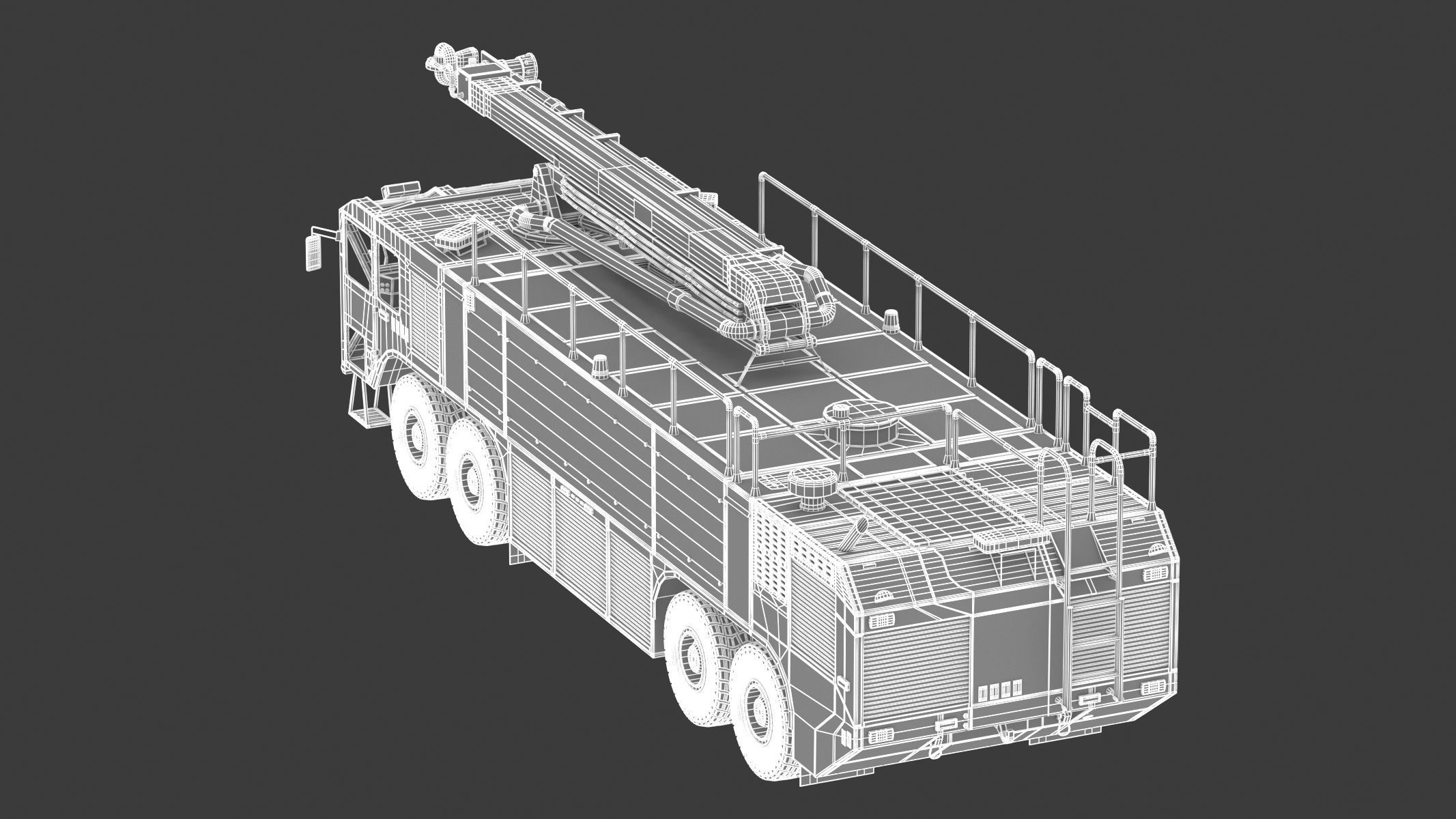Oshkosh Striker 4500 ARFF Airport Engine 3D model_25