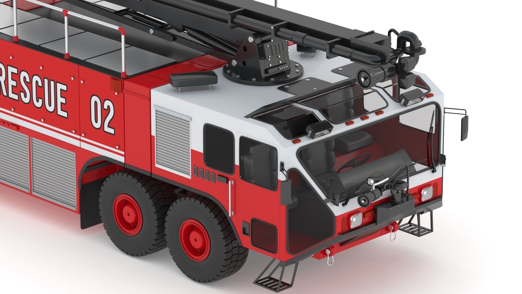Oshkosh Striker 4500 ARFF Airport Engine 3D model_10