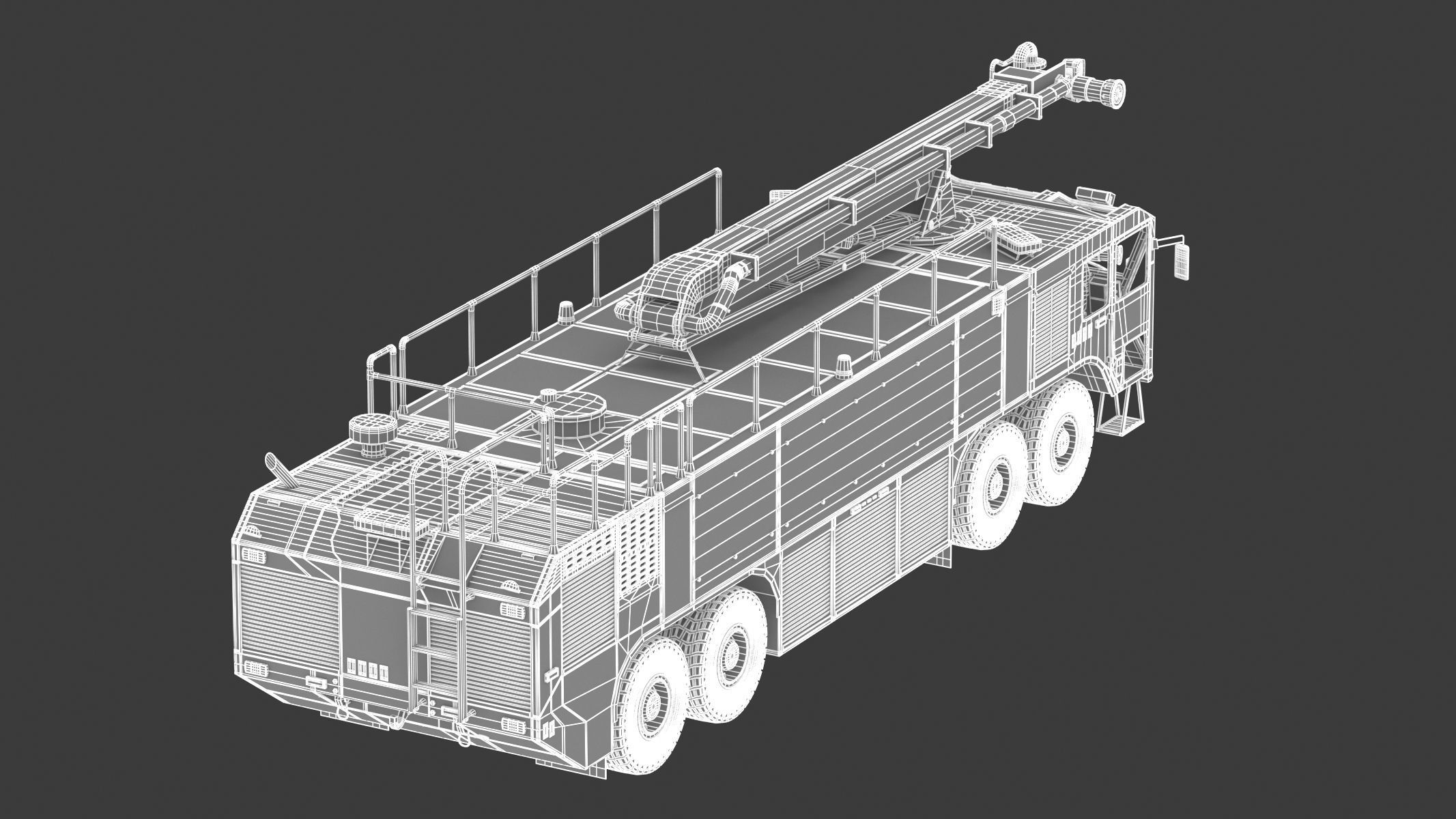 Oshkosh Striker 4500 ARFF Airport Engine 3D model_23