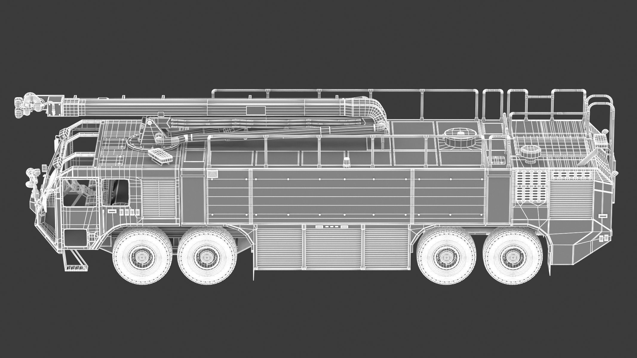 Oshkosh Striker 4500 ARFF Airport Engine 3D model_27