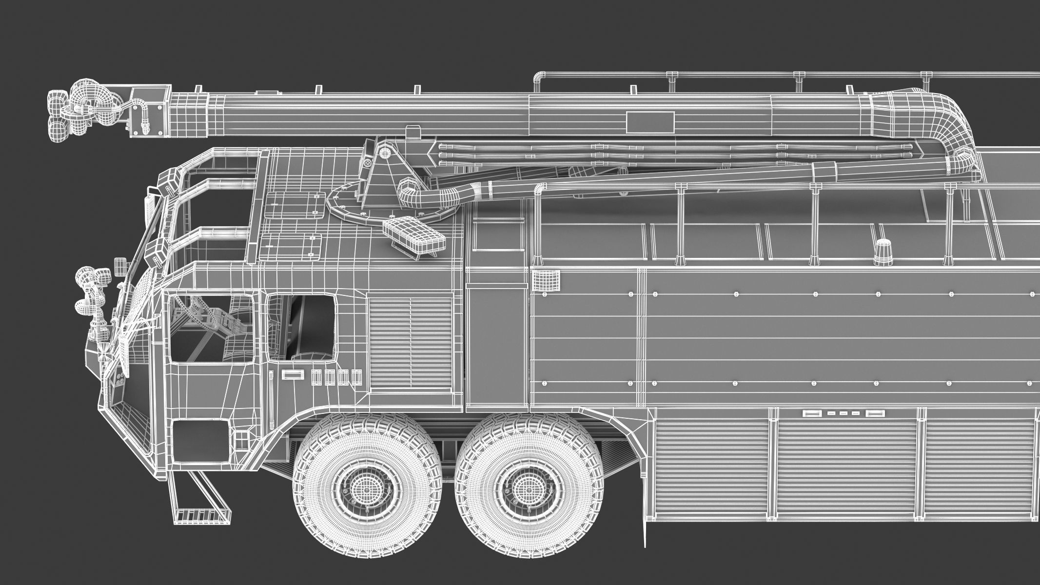 Oshkosh Striker 4500 ARFF Airport Engine 3D model_37