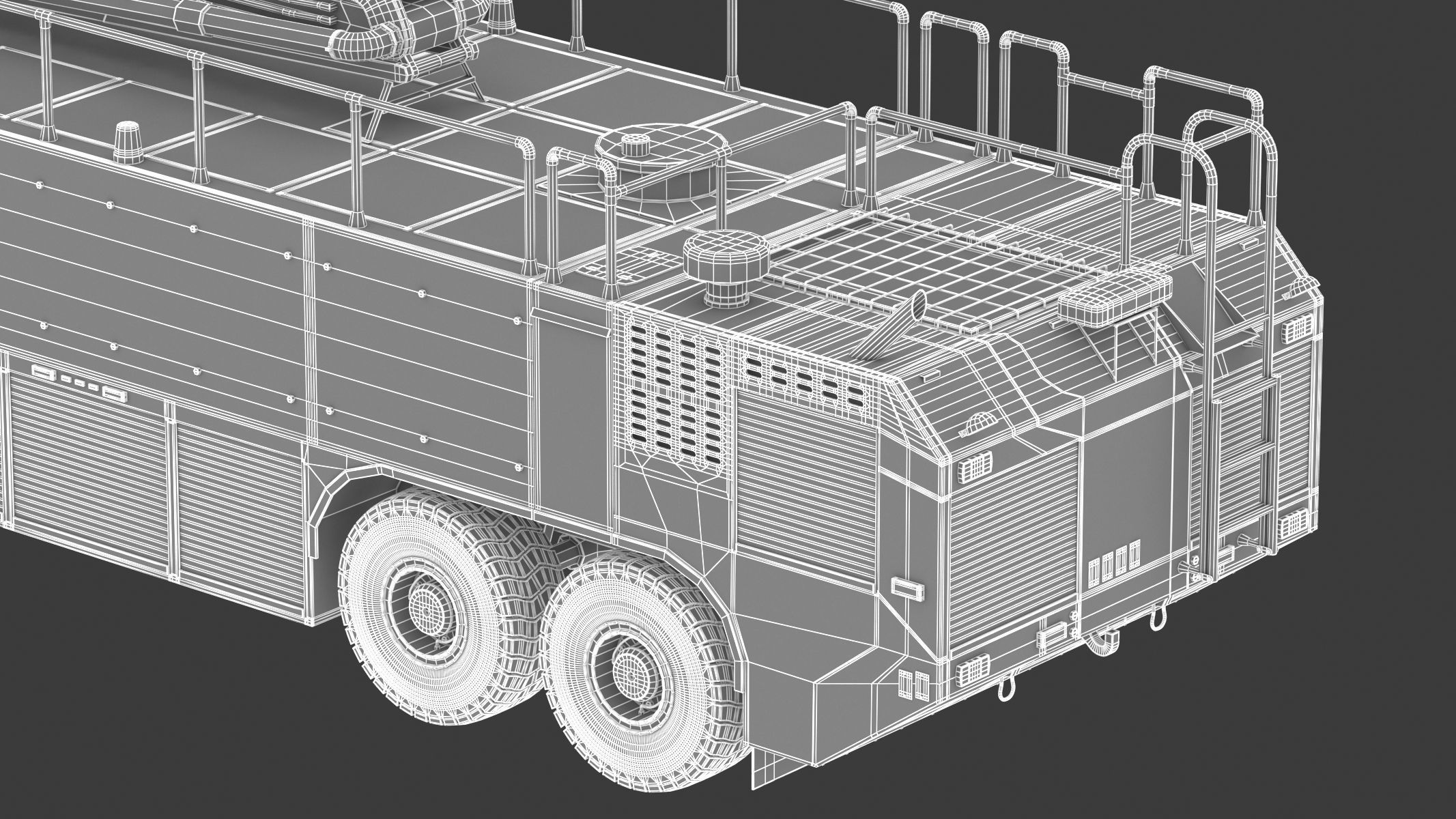 Oshkosh Striker 4500 ARFF Airport Engine 3D model_36