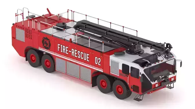 Oshkosh Striker 4500 ARFF Airport Engine 3D model