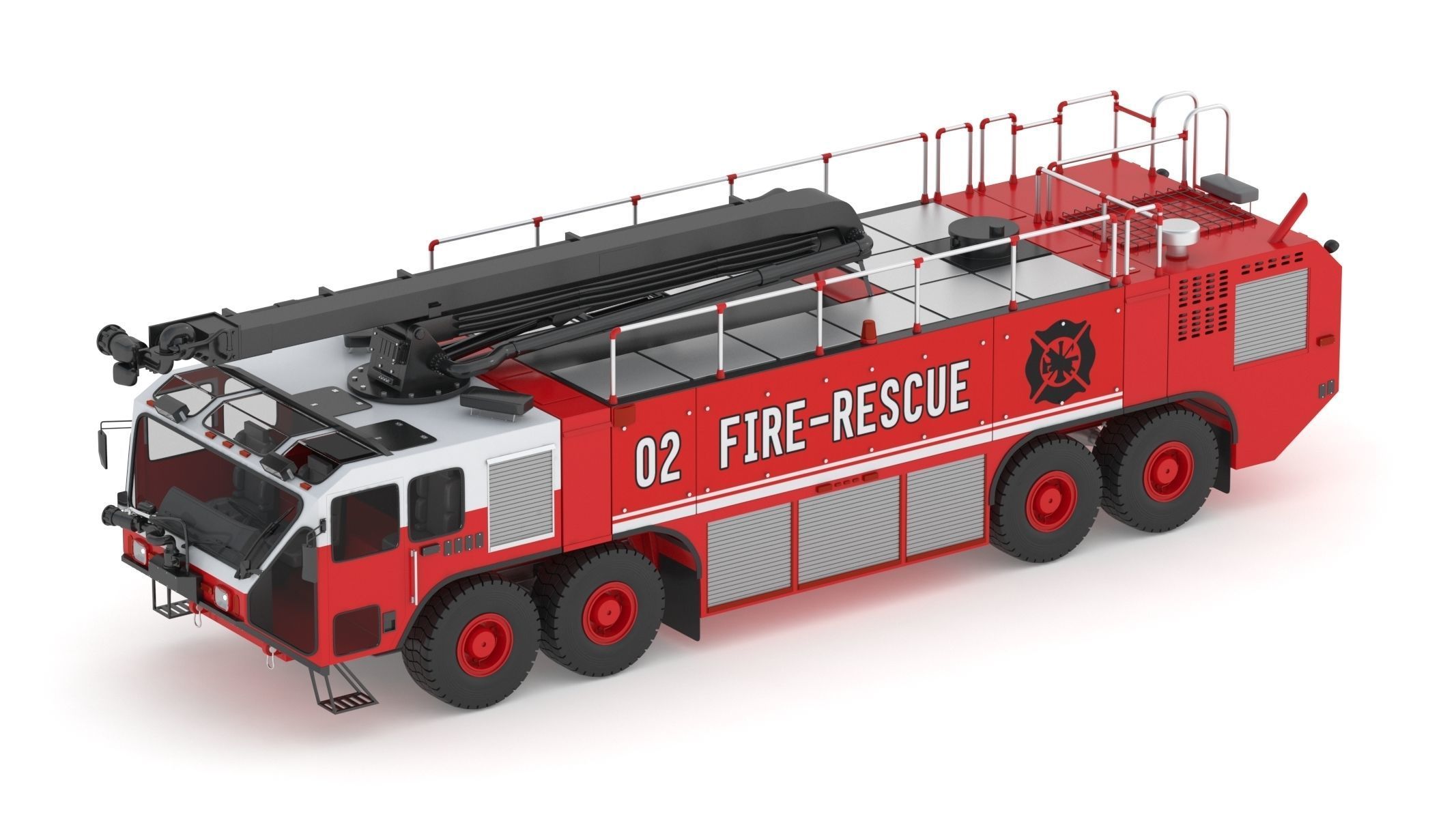 Oshkosh Striker 4500 ARFF Airport Engine 3D model_7