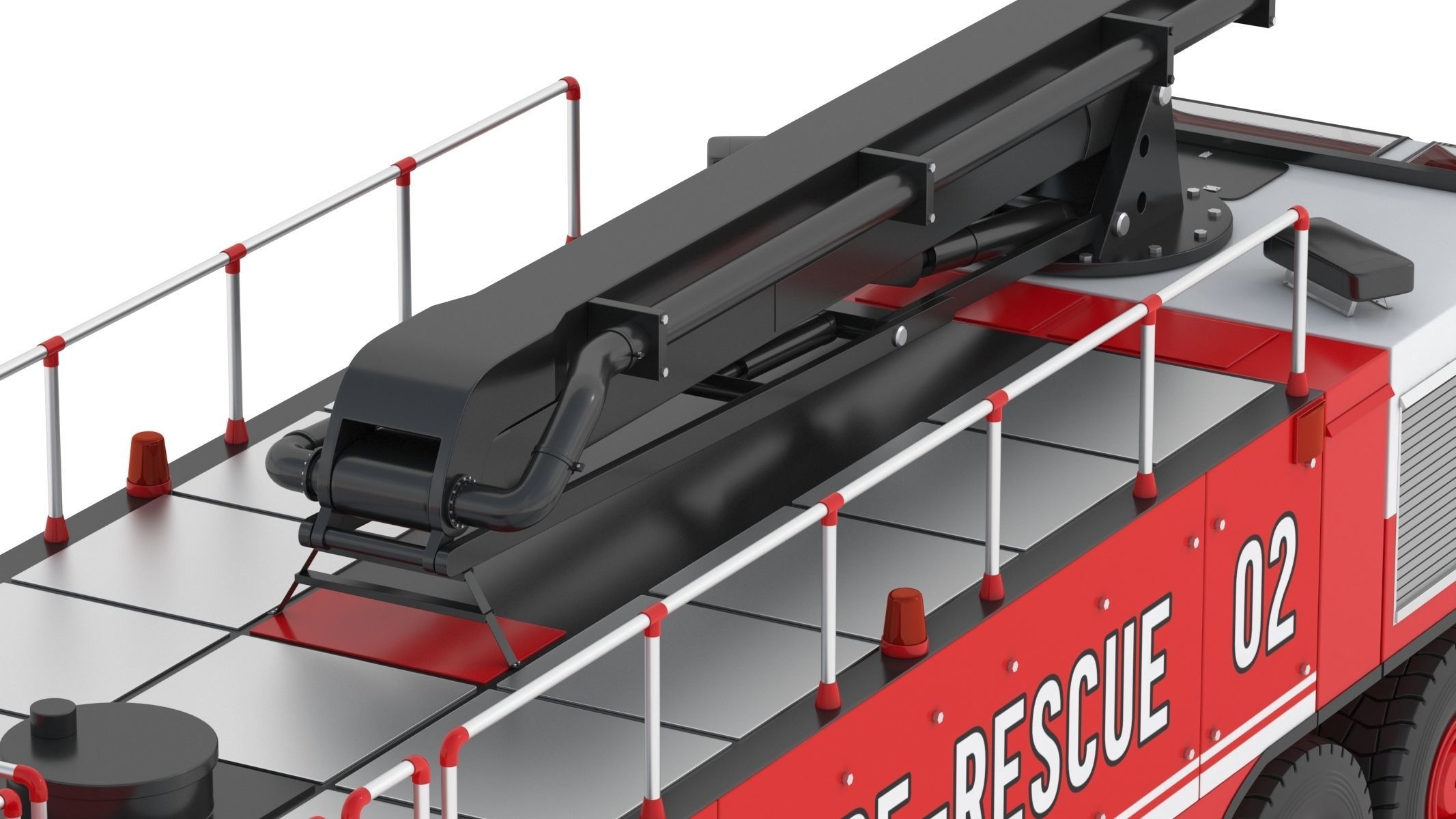 Oshkosh Striker 4500 ARFF Airport Engine 3D model_13