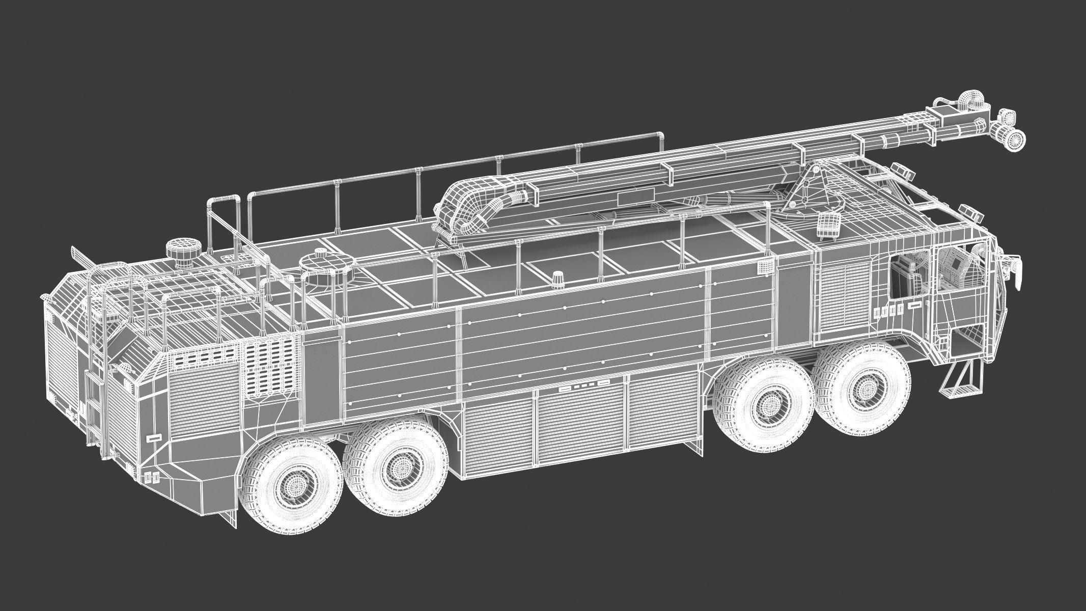Oshkosh Striker 4500 ARFF Airport Engine 3D model_22