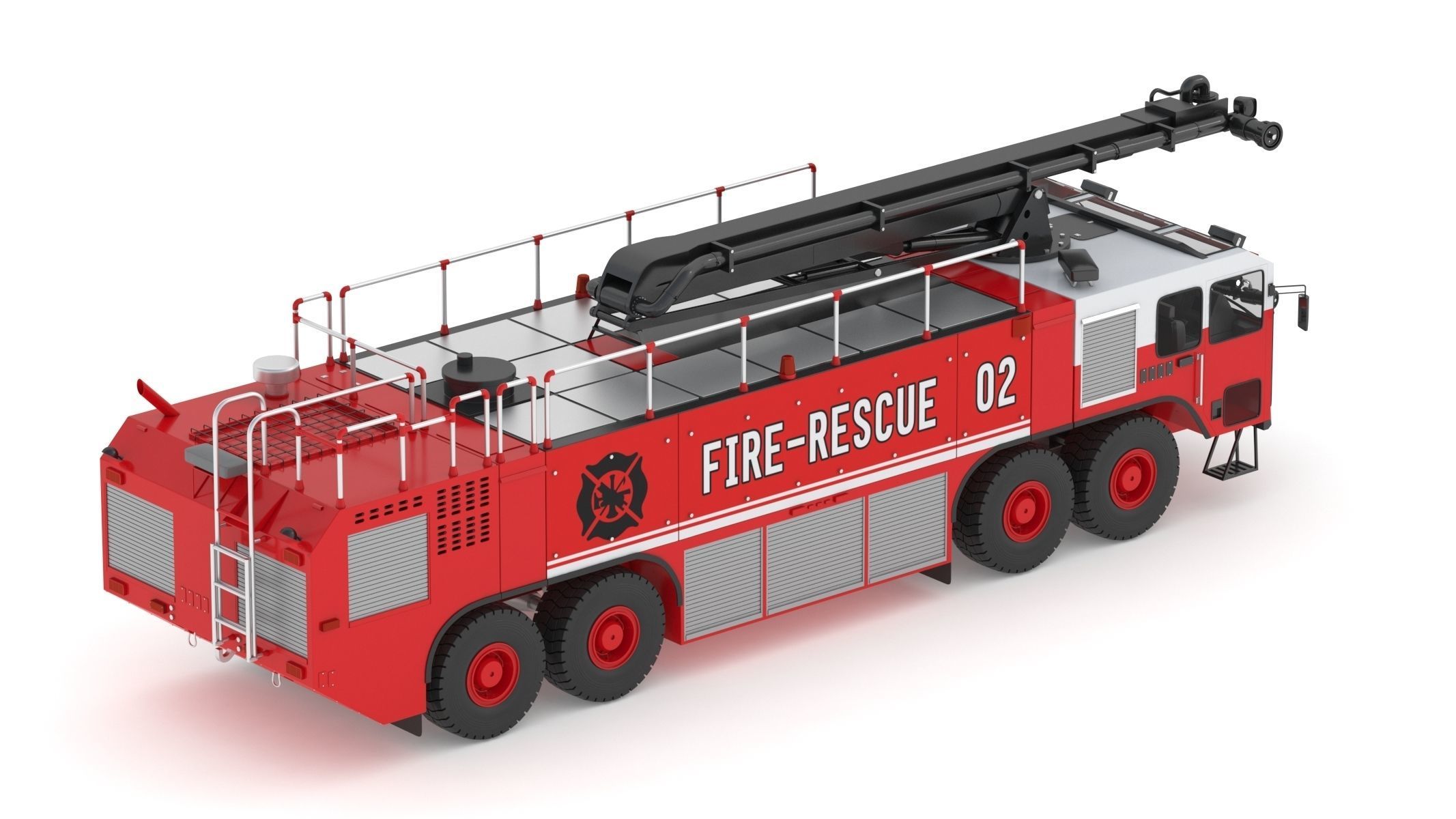 Oshkosh Striker 4500 ARFF Airport Engine 3D model_2