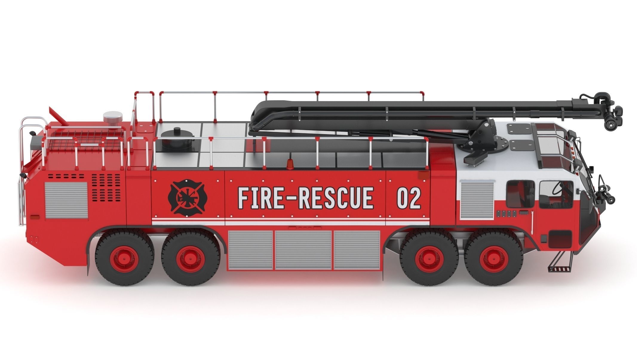 Oshkosh Striker 4500 ARFF Airport Engine 3D model_1