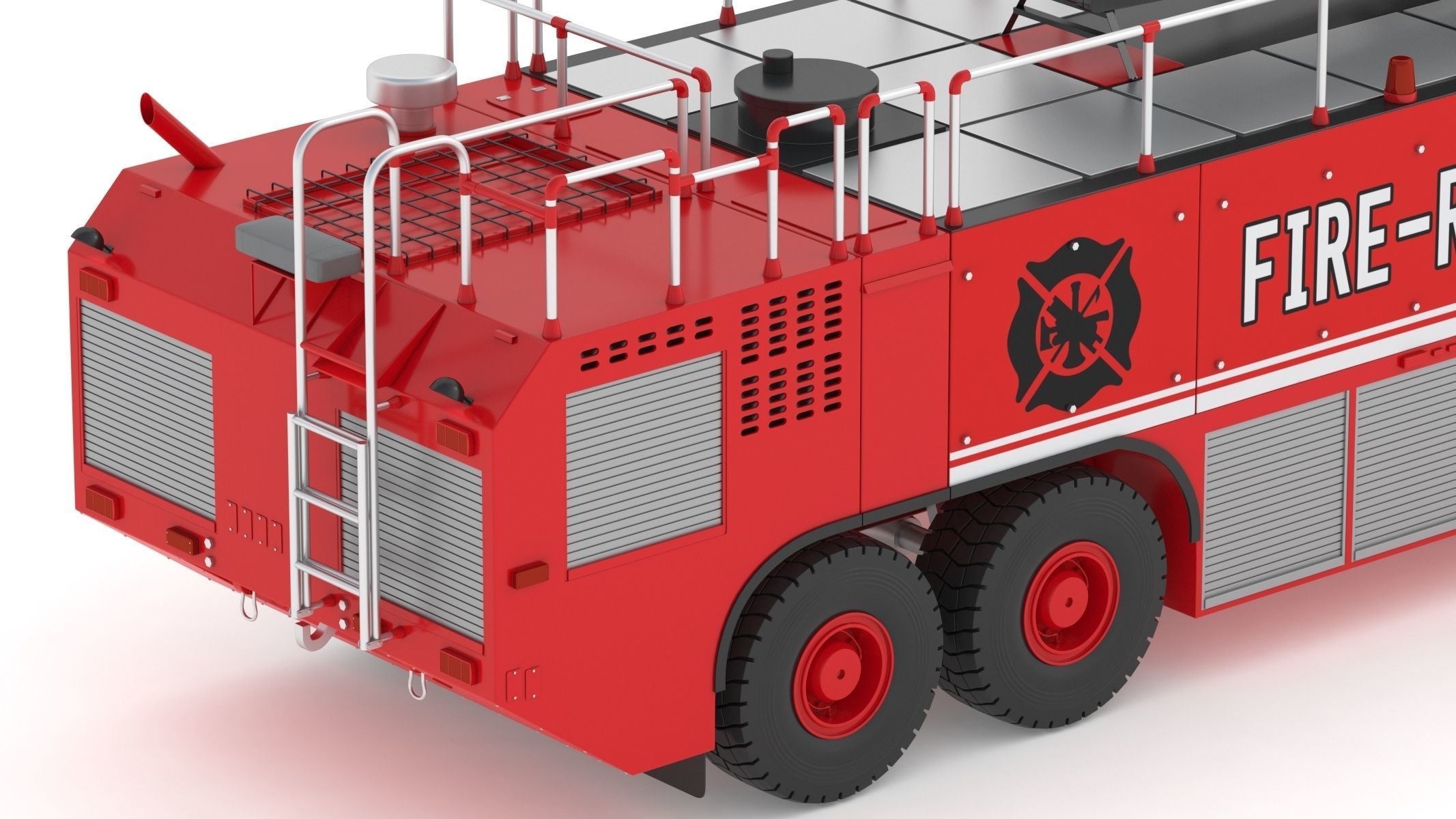 Oshkosh Striker 4500 ARFF Airport Engine 3D model_12