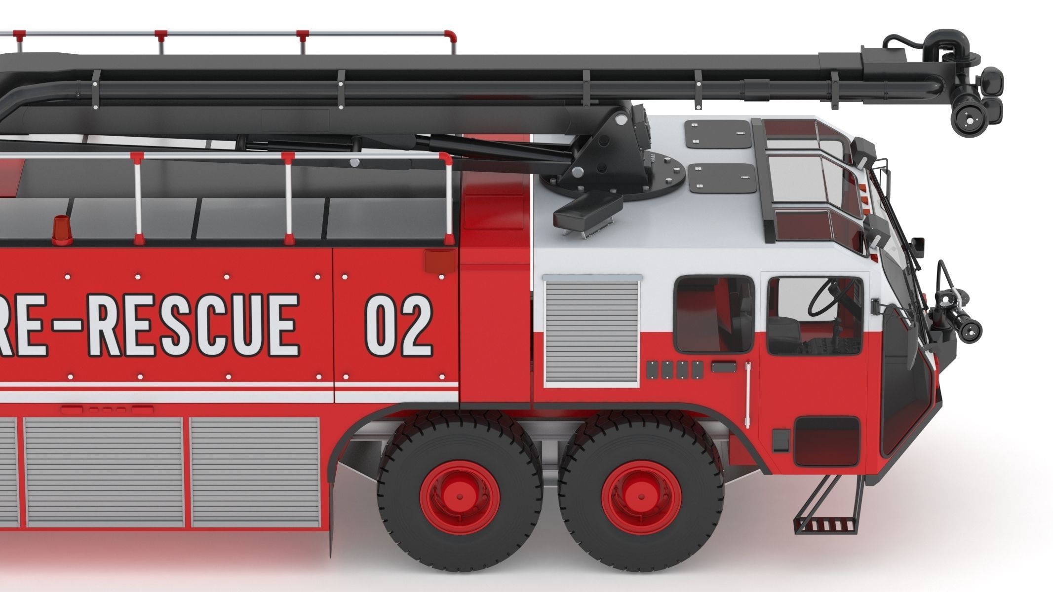 Oshkosh Striker 4500 ARFF Airport Engine 3D model_11