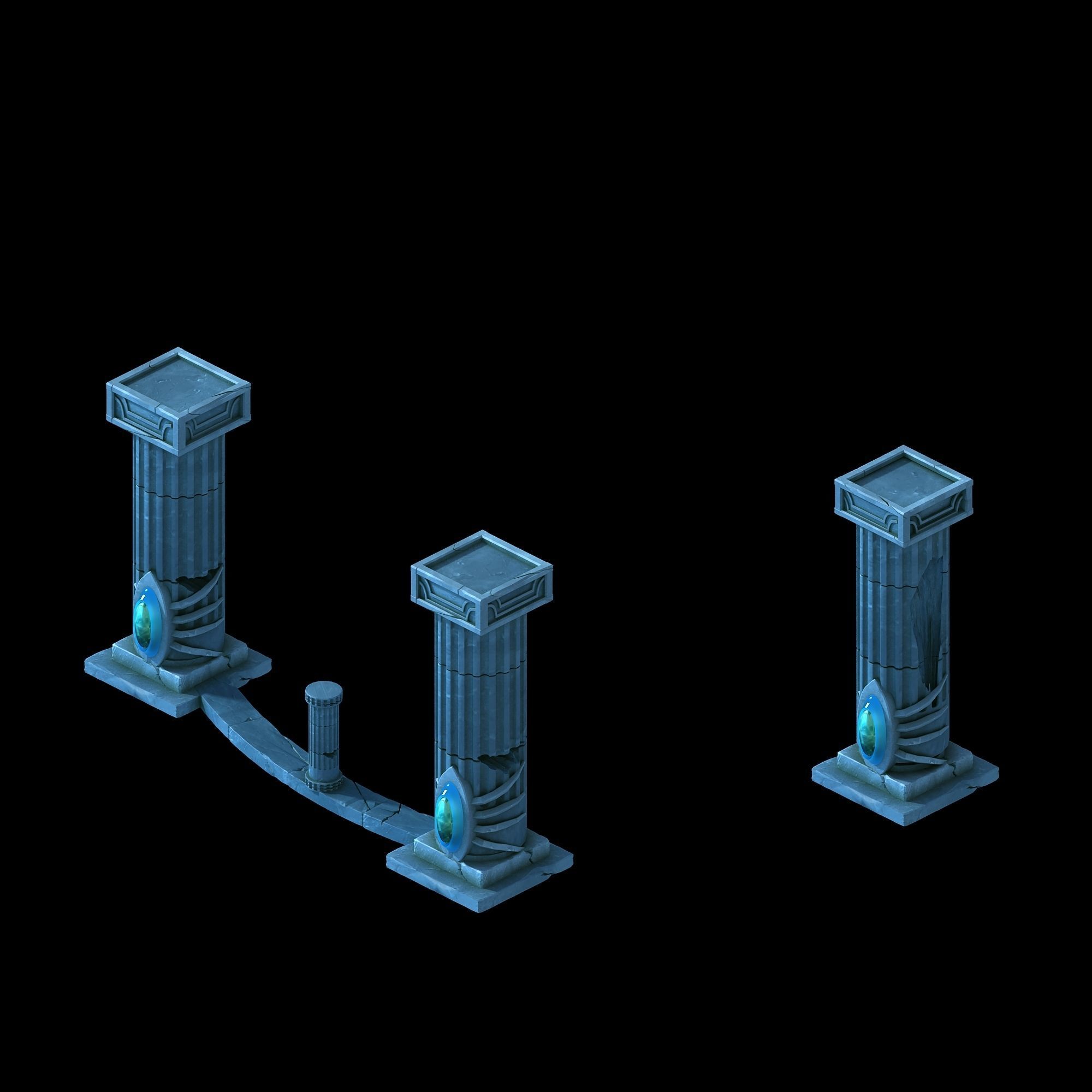 Endless sea - pillar 2 3D model_1