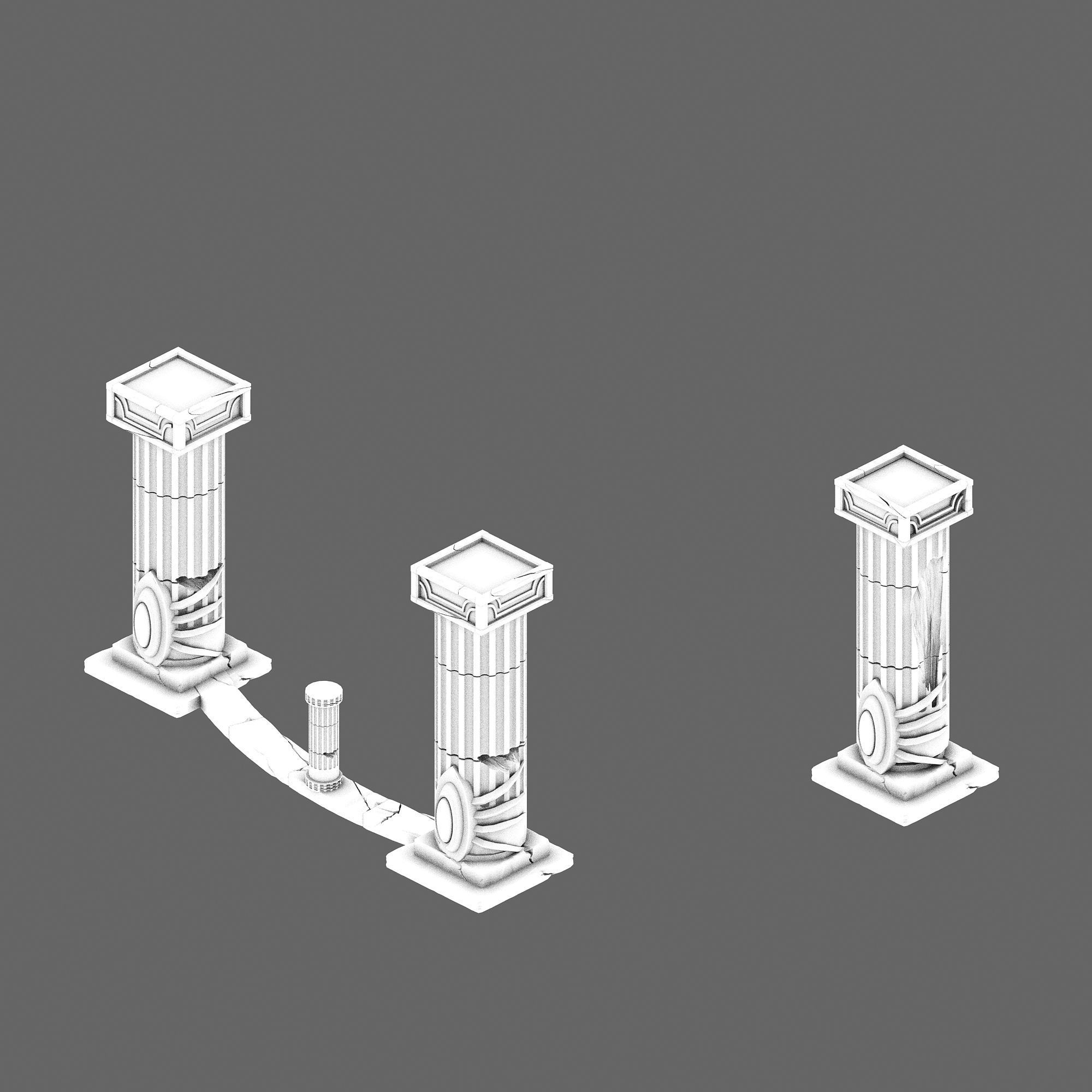 Endless sea - pillar 2 3D model_2