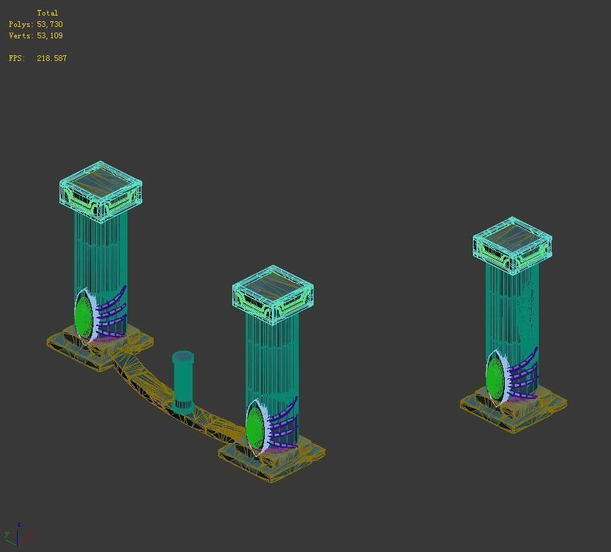 Endless sea - pillar 2 3D model_5