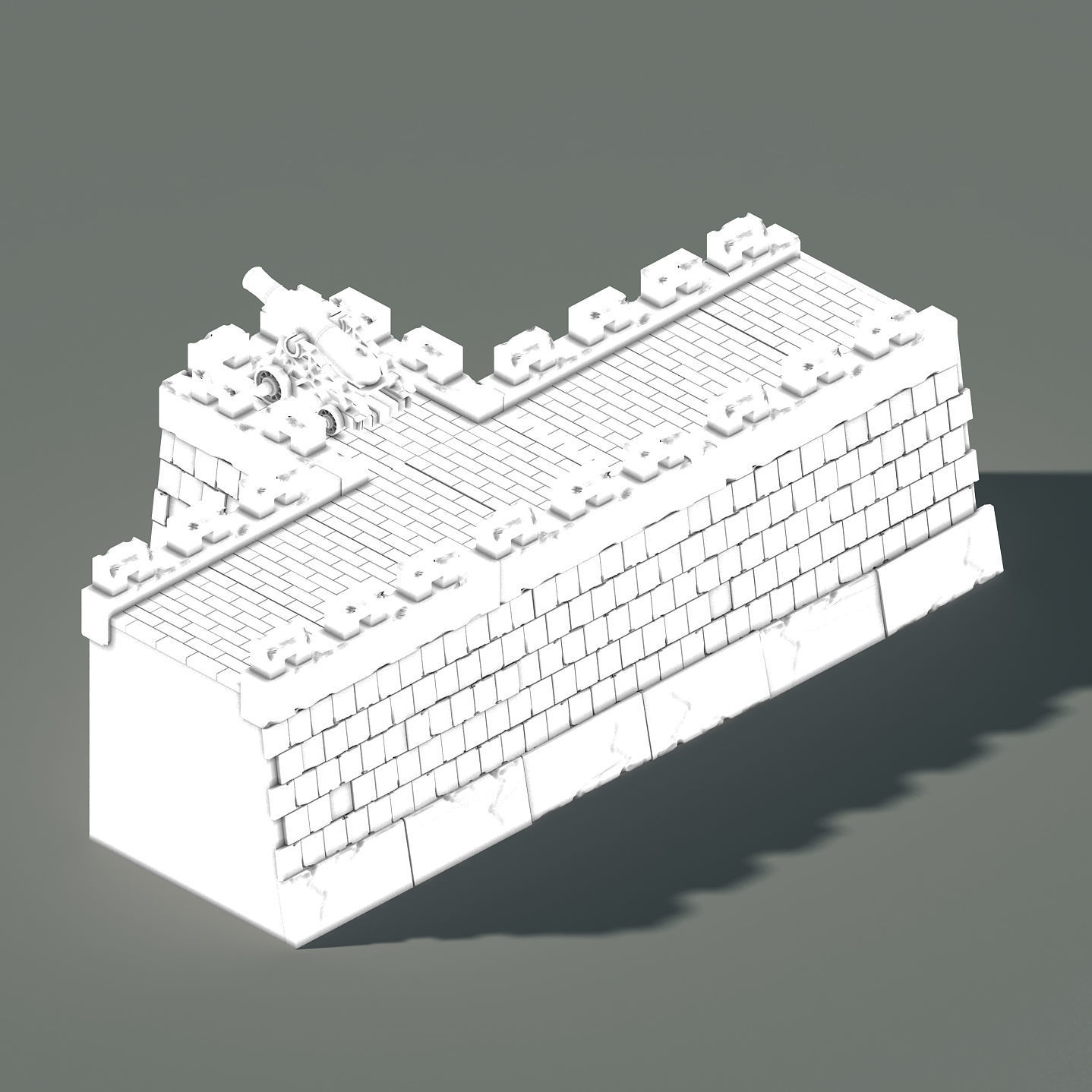 Xiangyang City - City Wall 01 3D model_2