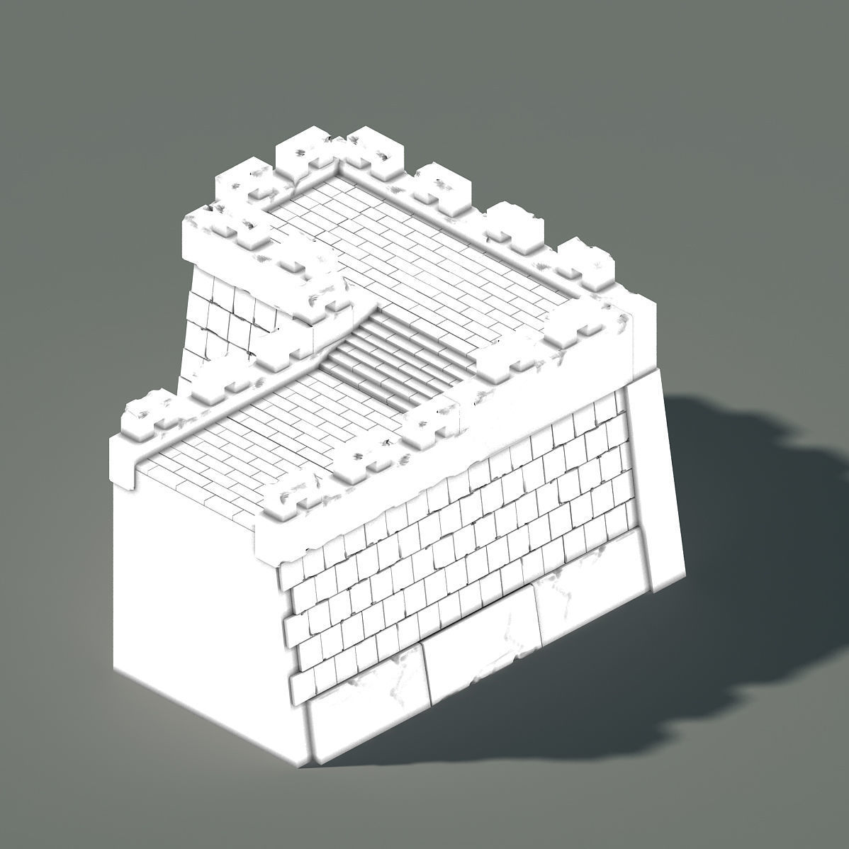 Xiangyang City - City Wall 03 3D model_2