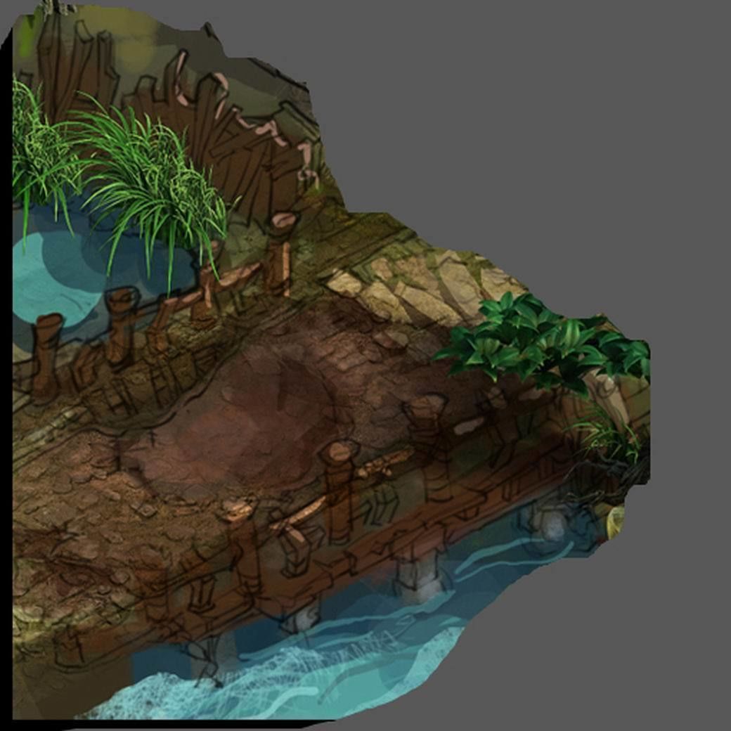 Xiangyang City - Wooden Bridge 01 3D model_2